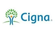 Cigna logo with a stylized blue and green tree.