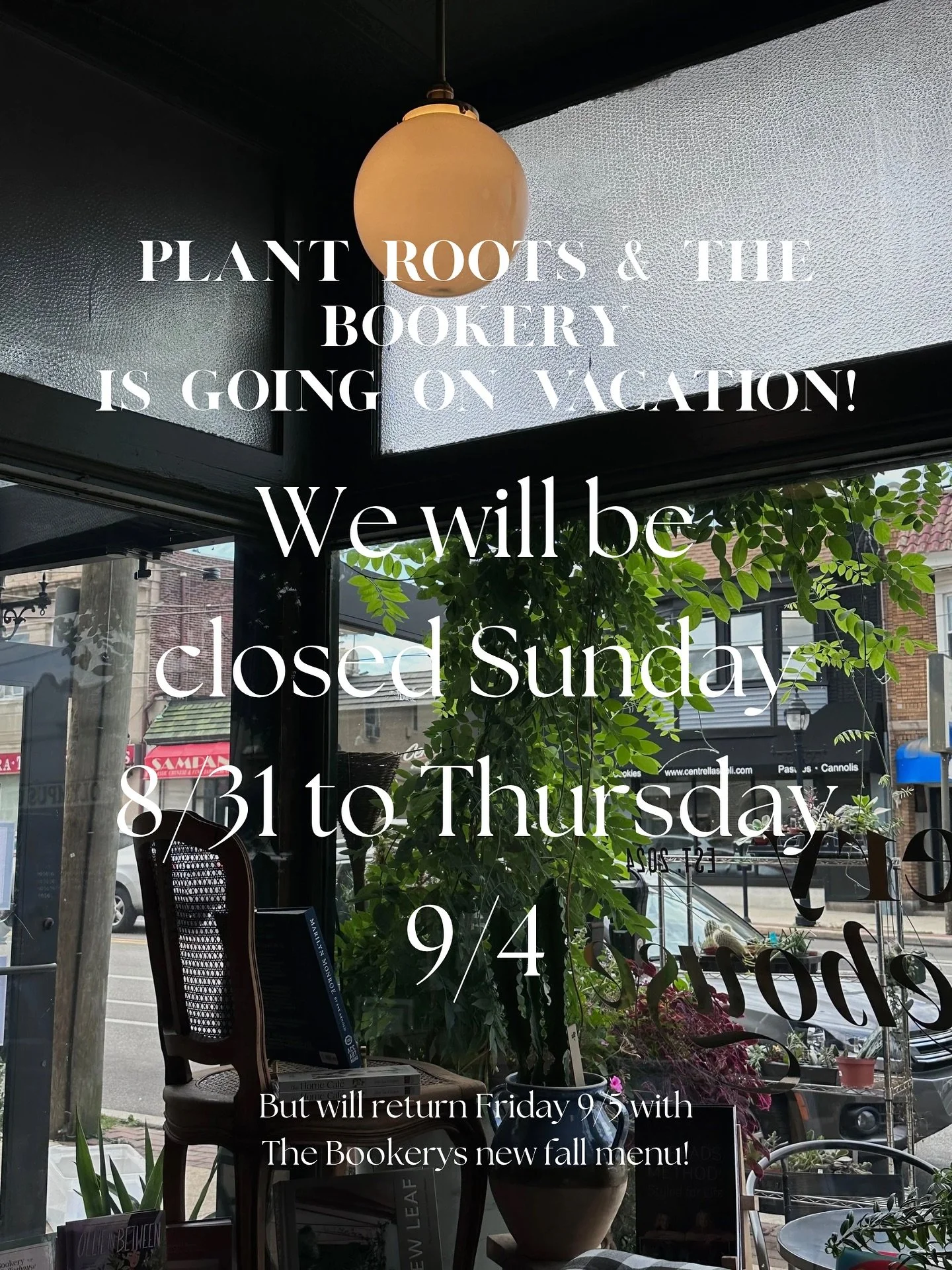 We will be closing for vacation this Sunday until Thursday but when we get back we will have tons of new fall product &amp; delicious new drinks for you all🍁🍂☕️