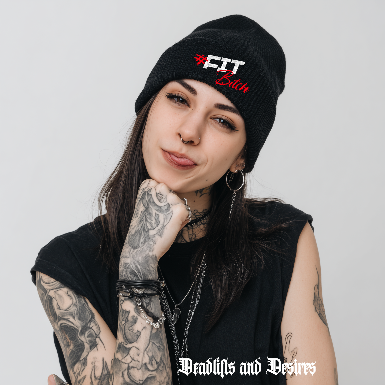 Fit Bitch Cuffed Beanie