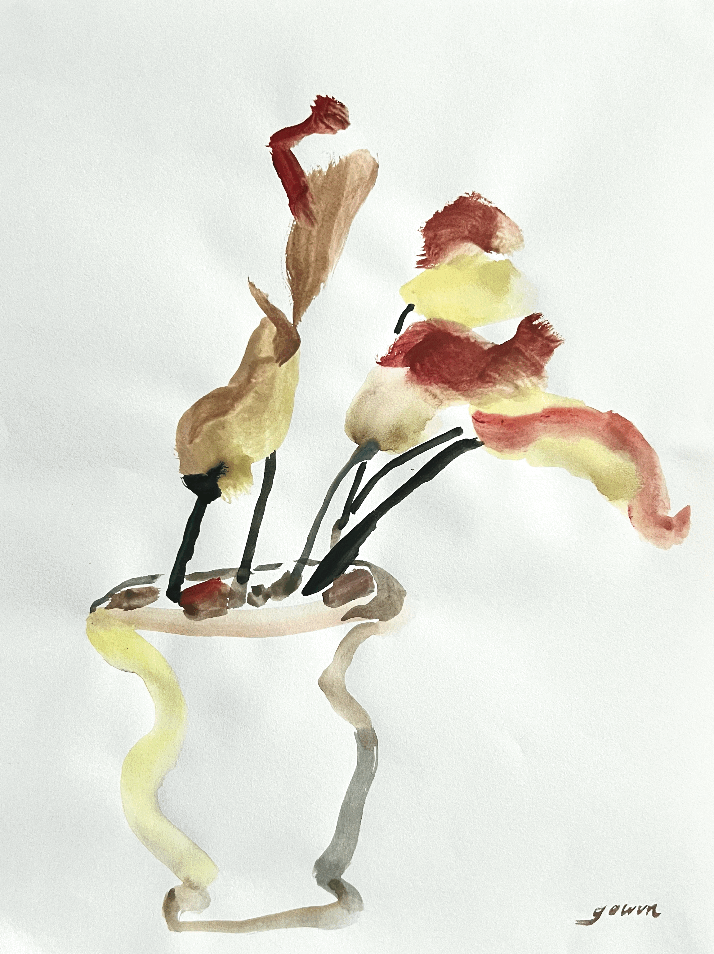 "Red & Yellow Lilies"