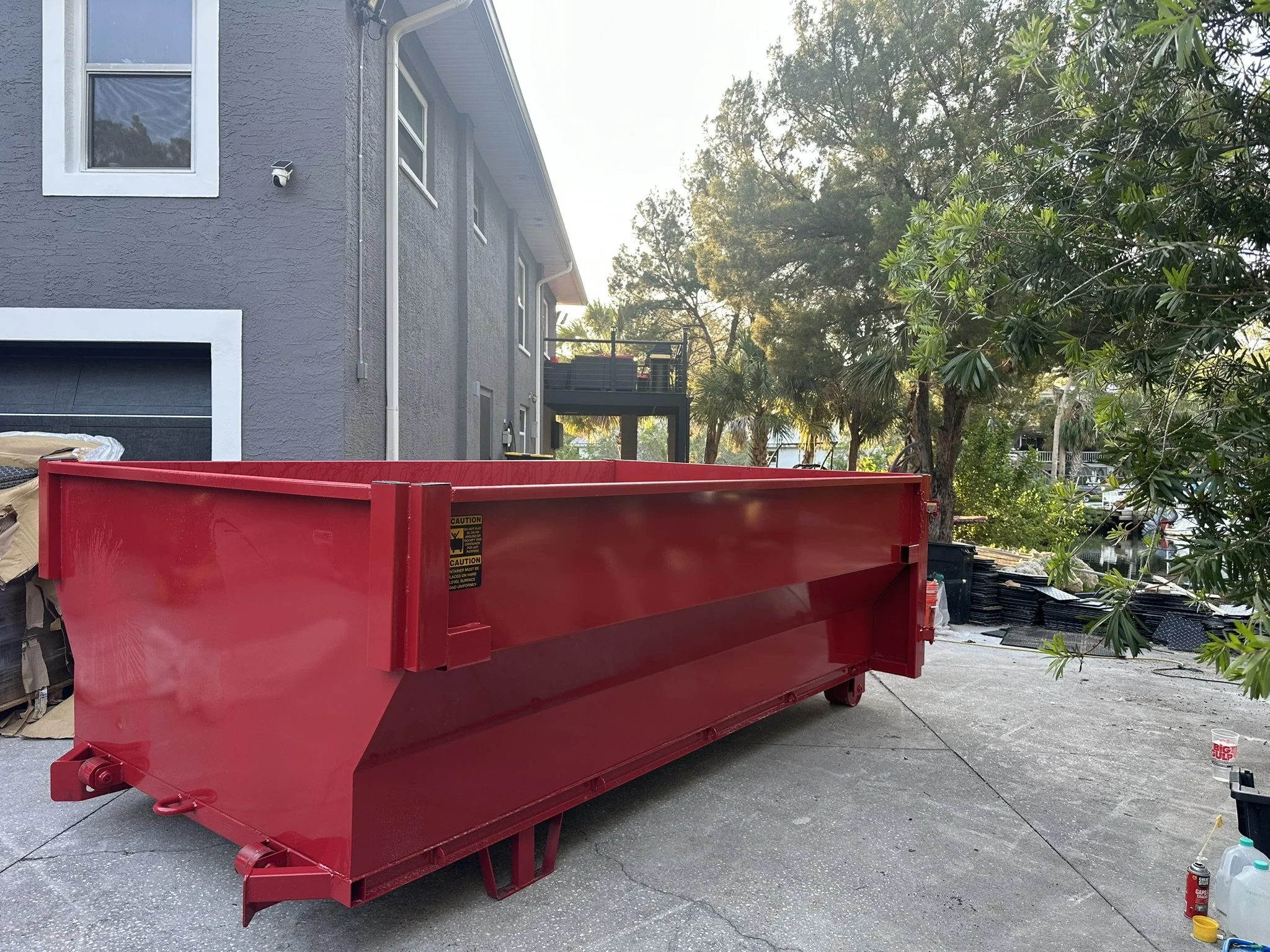 16-yard roll-off dumpster rental for household and construction debris in Hudson, Florida