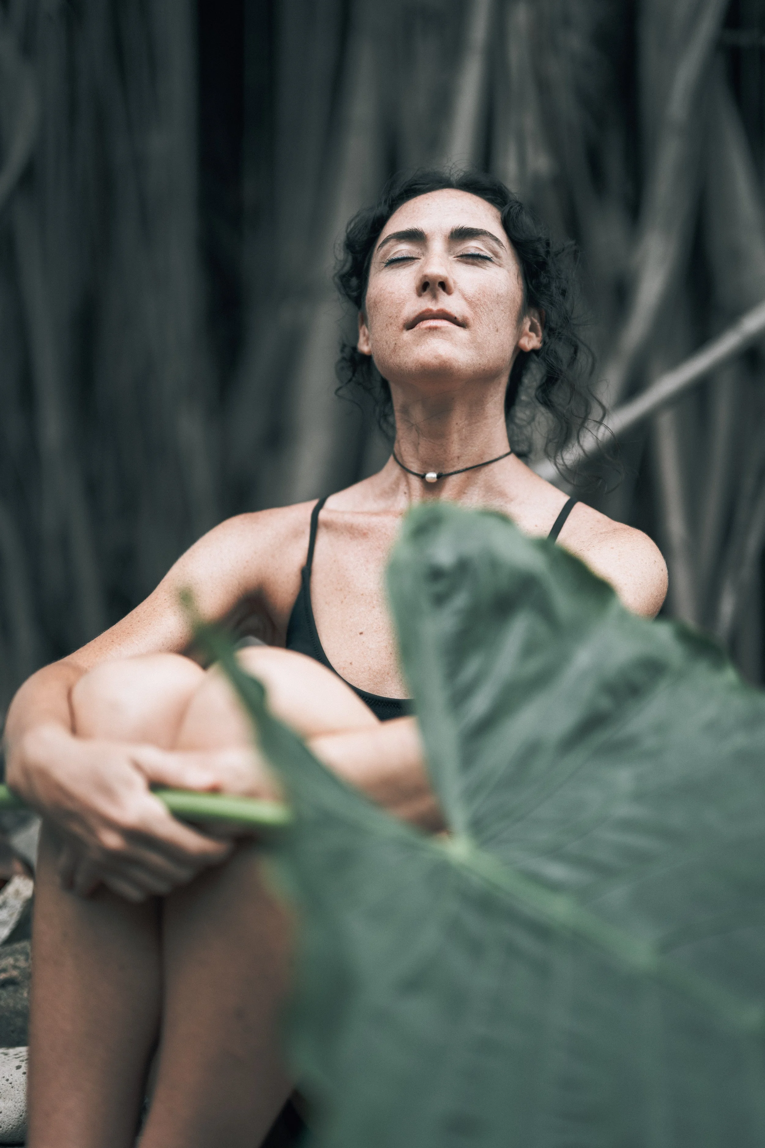 Sasha Noelle posing in the jungle in Nicaragua.