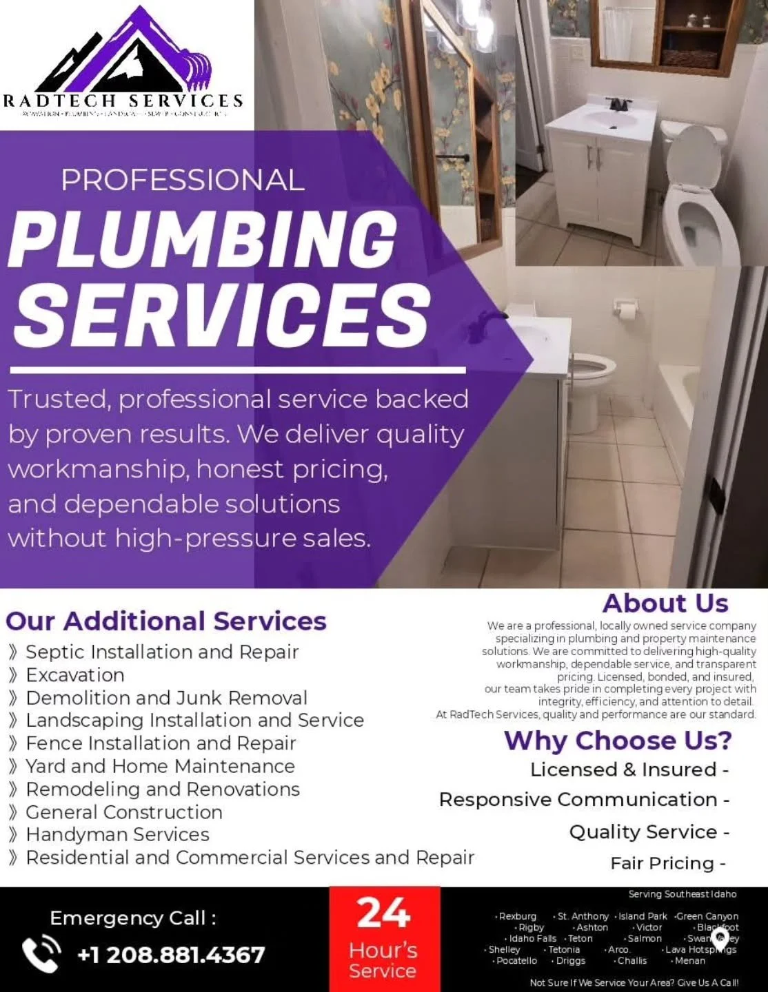 Give us a call! We got you covered 😉