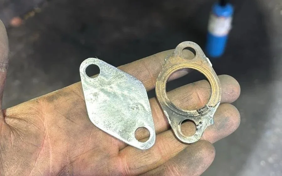 egr blanking plate custom made in house