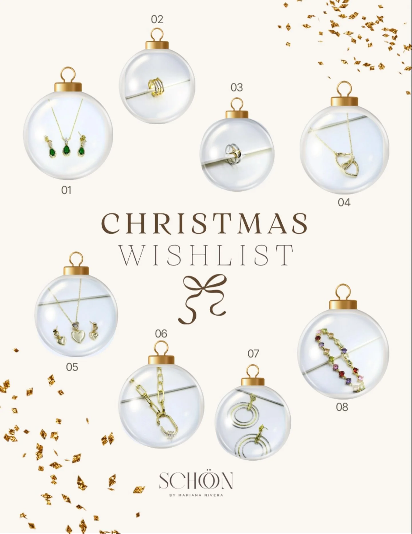 &iquest;Y t&uacute; ya tienes tu Christmas Wishlist?🎄📜
💻:https://www.schonjoyeria.com
&iexcl;Visita nuestra New Online Shop y gira la ruleta de DESCUENTOS! 

📍Vis&iacute;tanos en Rosario #117, Col. Alta vista, Monterrey, Nuevo Le&oacute;n.
🕒 Hor