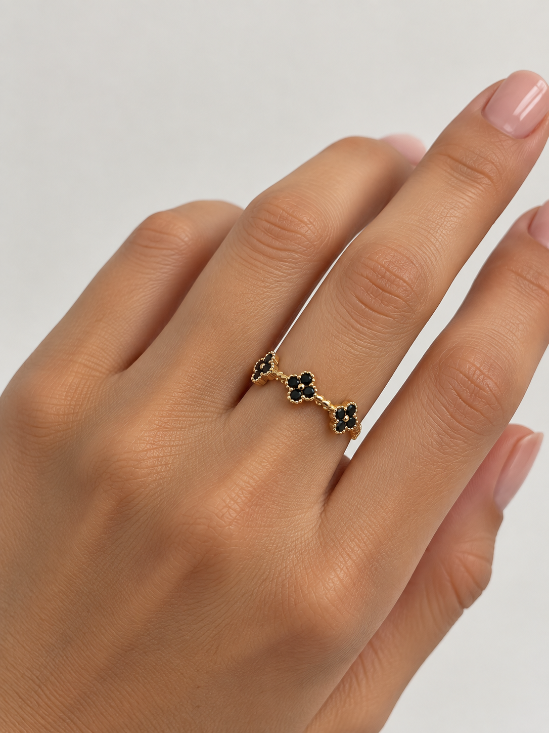 Anillo Trèfle Noir