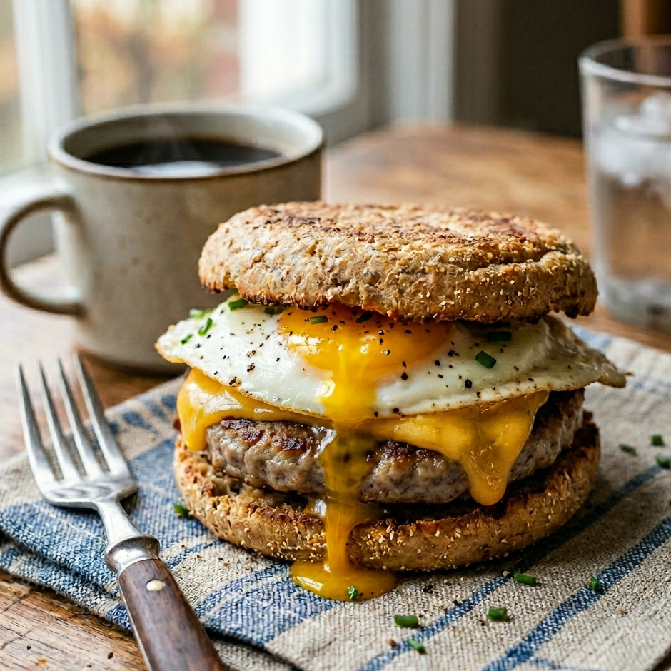 Easy Keto Breakfast Sandwiches