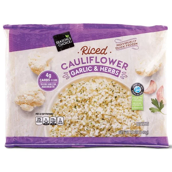 Aldi Keto Garlic & Herb Riced Cauliflower