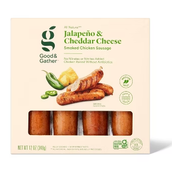 Target Keto Jalapeno & Cheddar Chicken Sausage