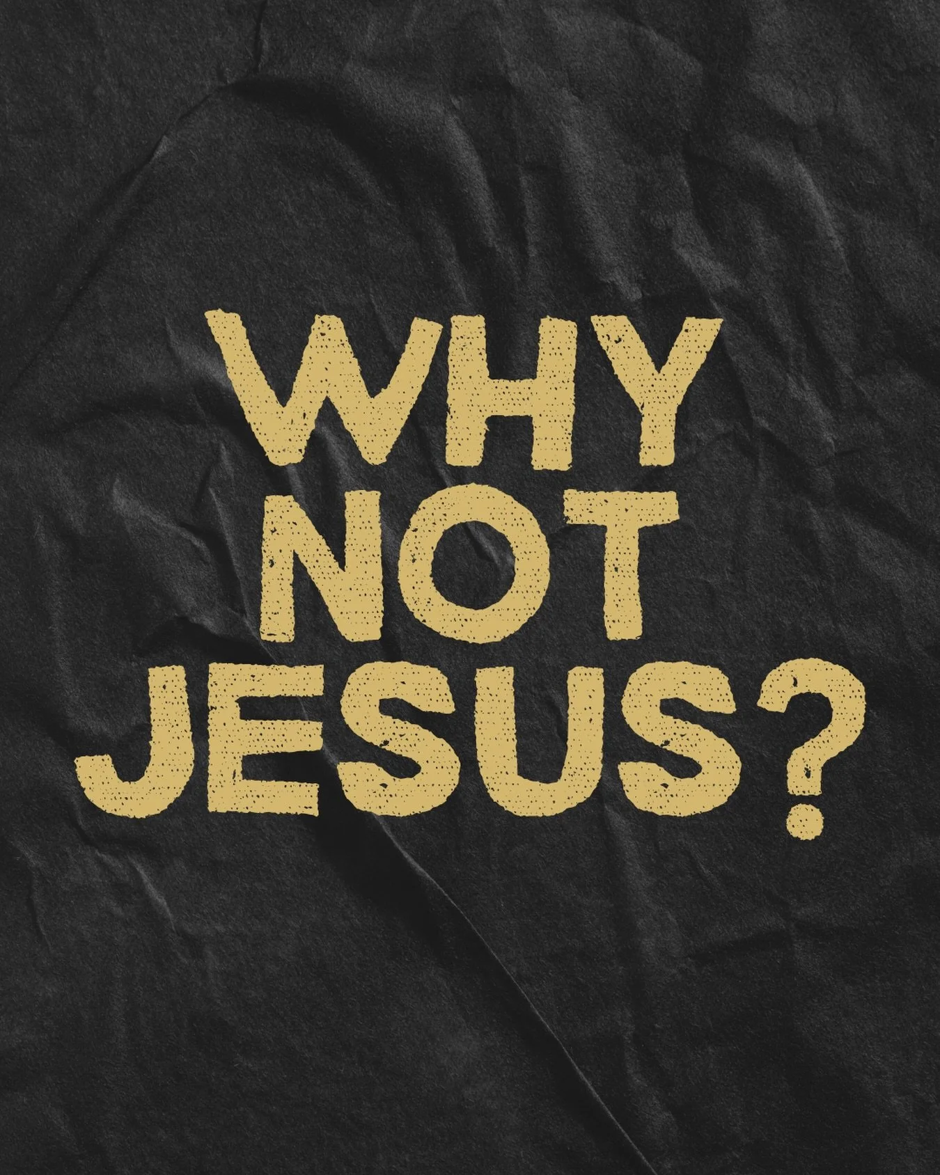 &ldquo;Why Not Jesus?&rdquo;
This is an important question, and it can be asked in two ways: why someone chooses not to follow Jesus, and why someone would choose to follow Him. Exploring this question matters, and our desire is to walk with you as y