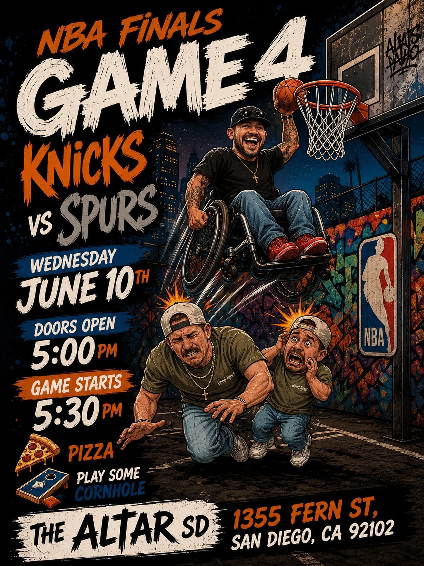 Here we go again! 

Wednesday June 10th 

Opens @ 5:00 pm doors open 
Game starts @ 5:30 pm

1355 Fern St, San Diego 92102

Food and drinks provided