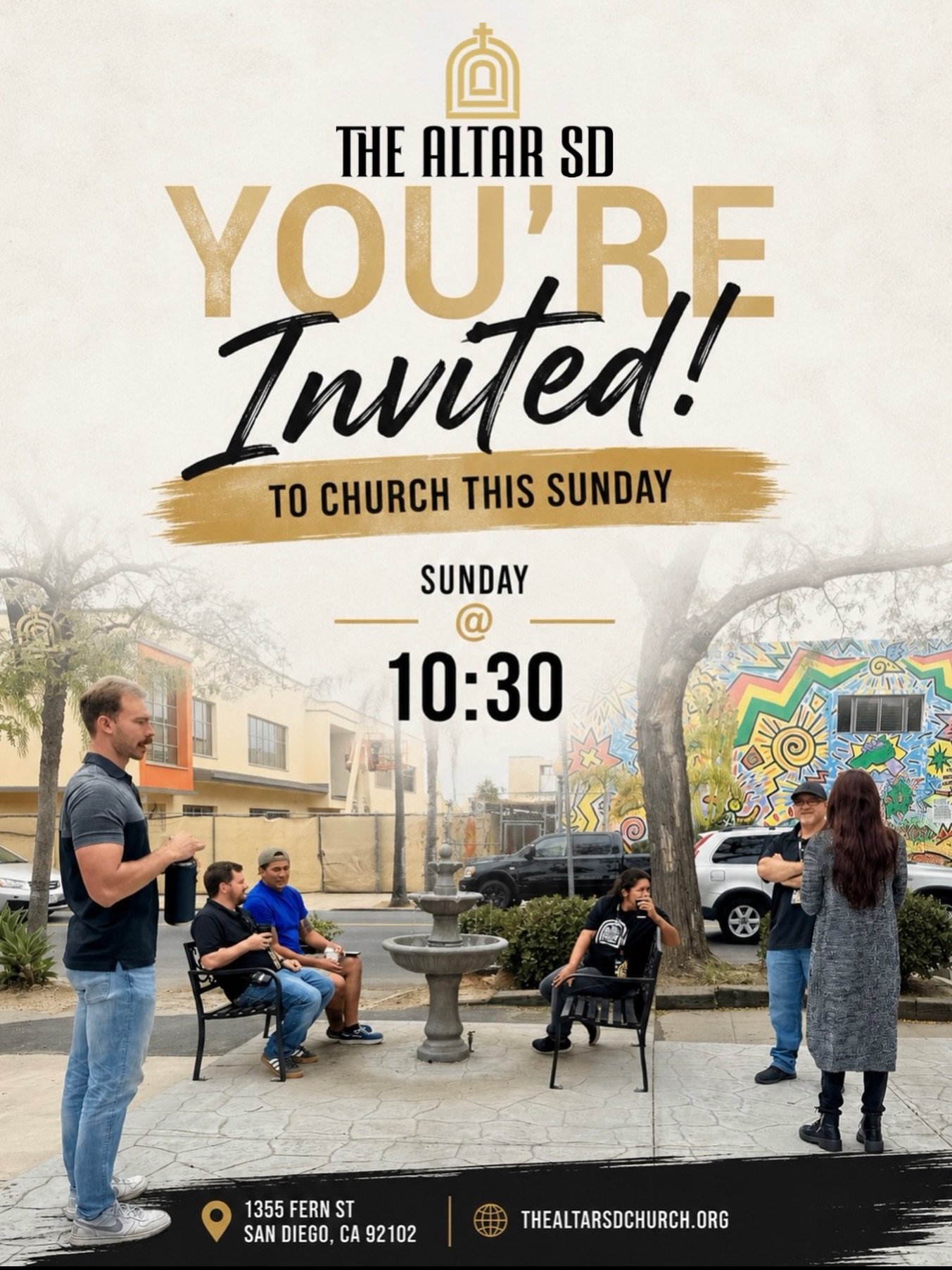 Starting the summer off right.

Worship. Community. Purpose.

Join us this Sunday at 10:30 AM.

📍 1355 Fern St, San Diego, CA 92102

#TheAltarSD #SanDiegoChurch #sundayservice