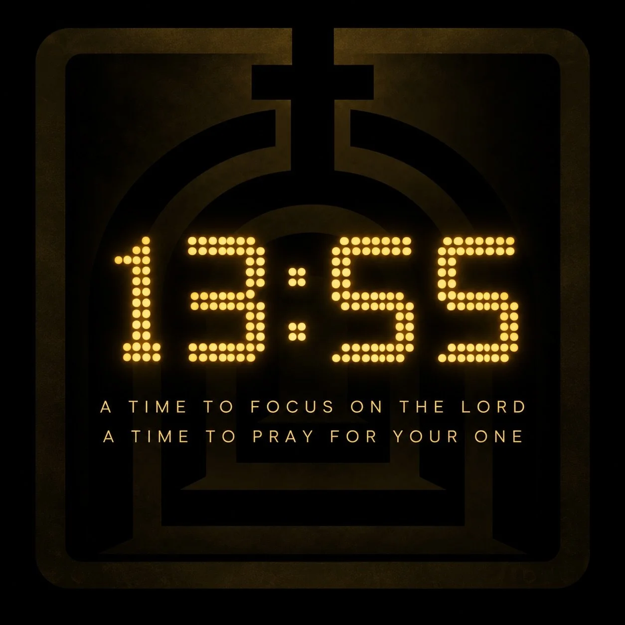 13:55. A time to pray for your one.

Every day, take a moment to pray for one person God has placed in your life, an opportunity to share your faith, extend an invitation, and welcome them into a community where they can grow.

One person. One prayer