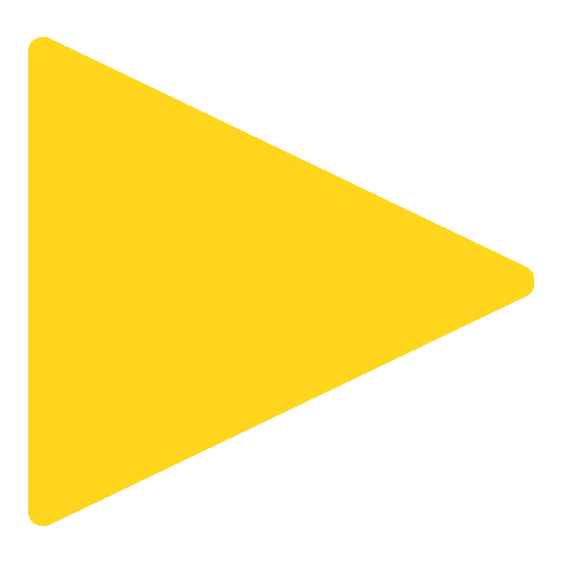A yellow play button icon on a black background