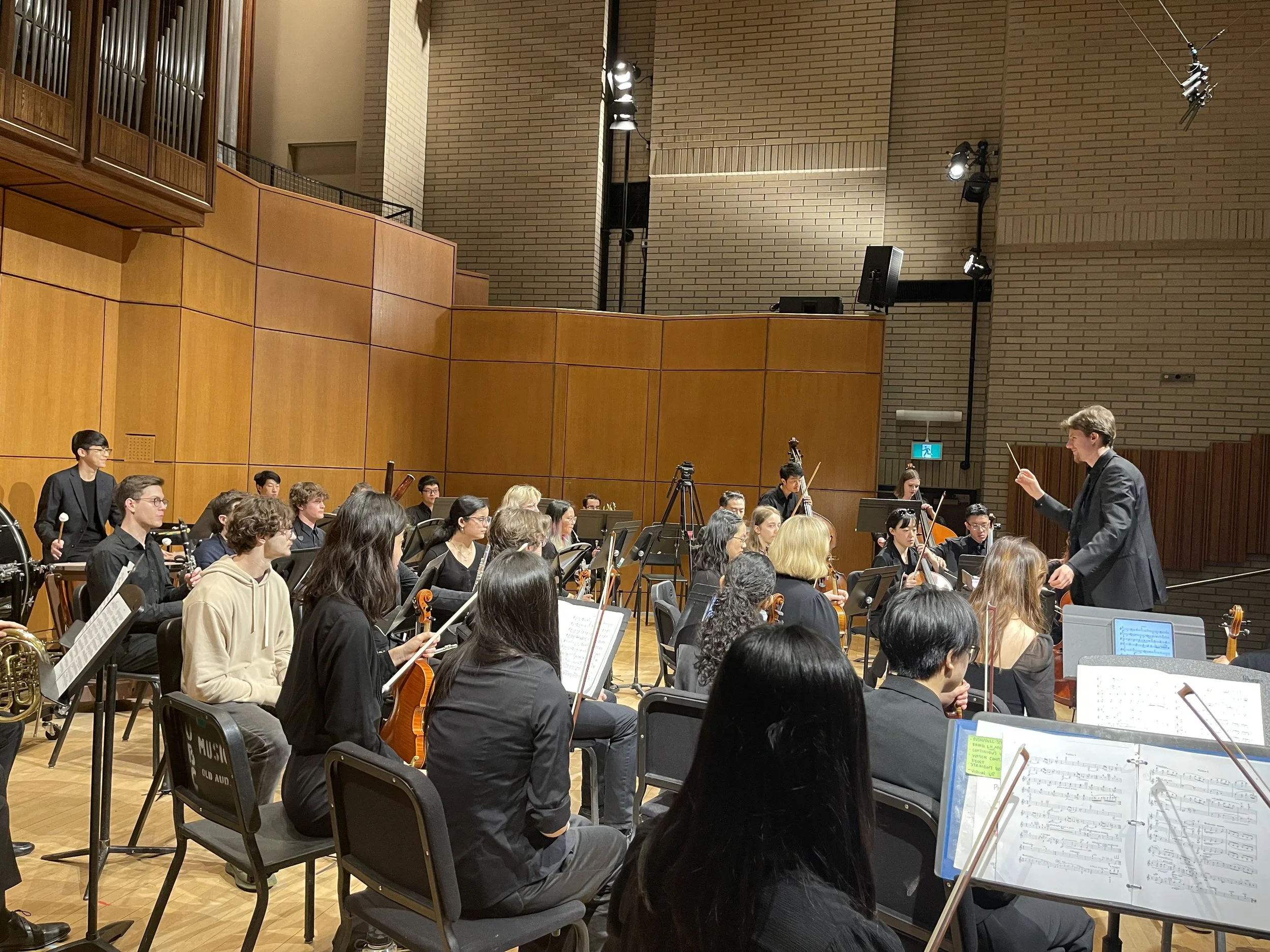 Master's Recital Dress Rehearsal in Roy Barnett Hall, 2025