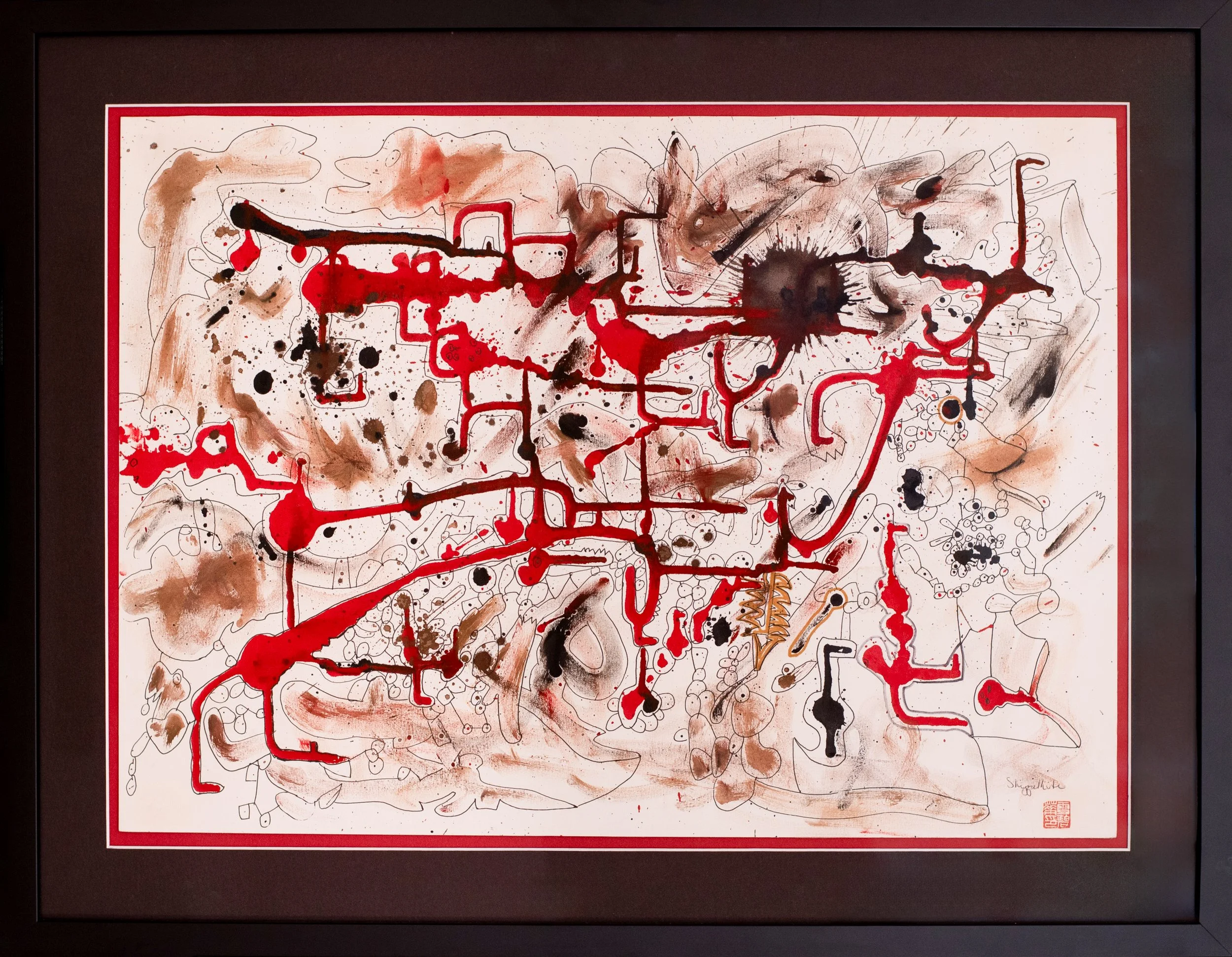 All That Jazz, Mixed media in rag paper, 21" x 27"