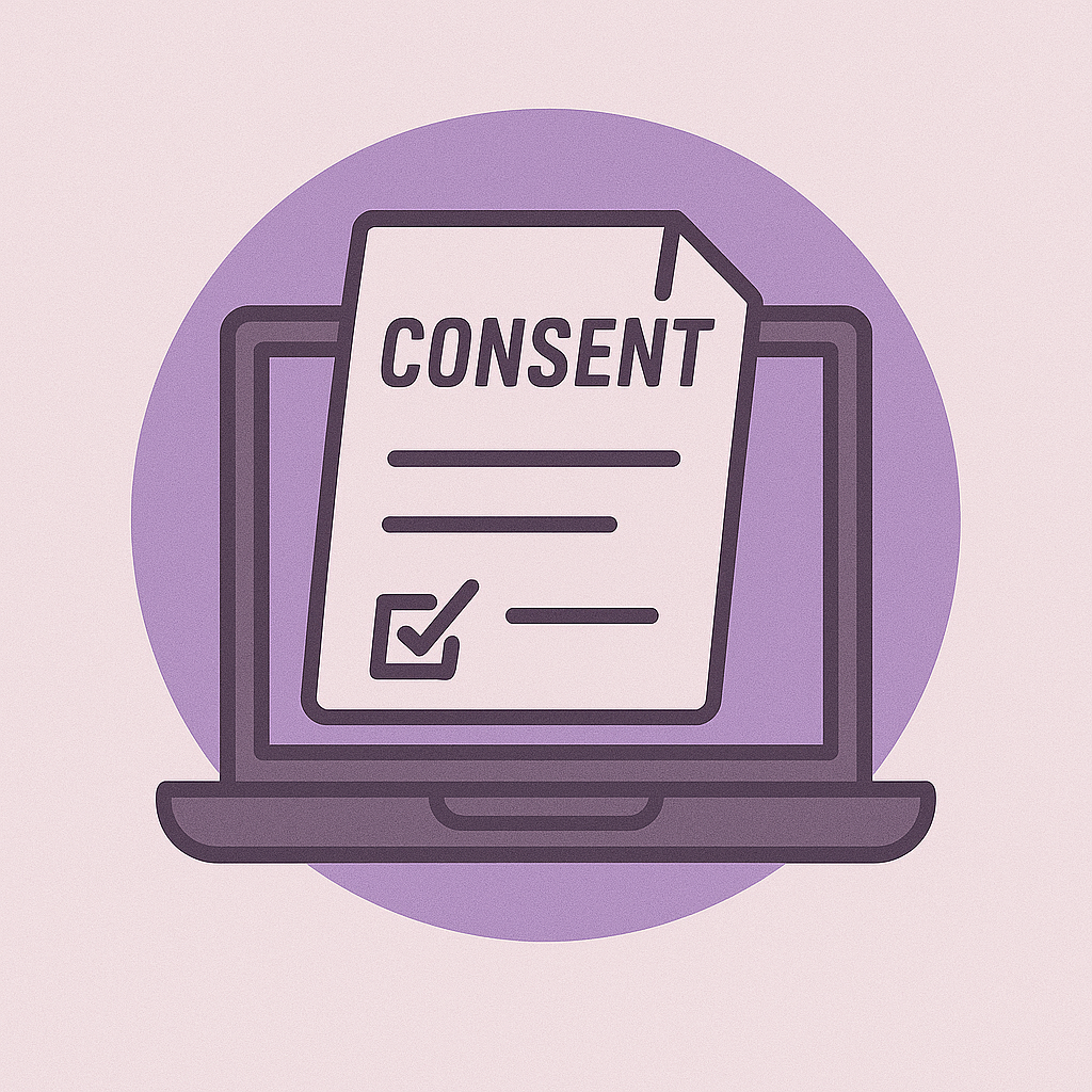 Image of consent form for therapy services