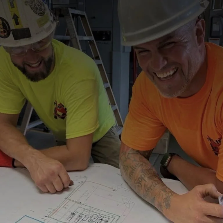 On site at a school construction project — photographed by TechSteps.