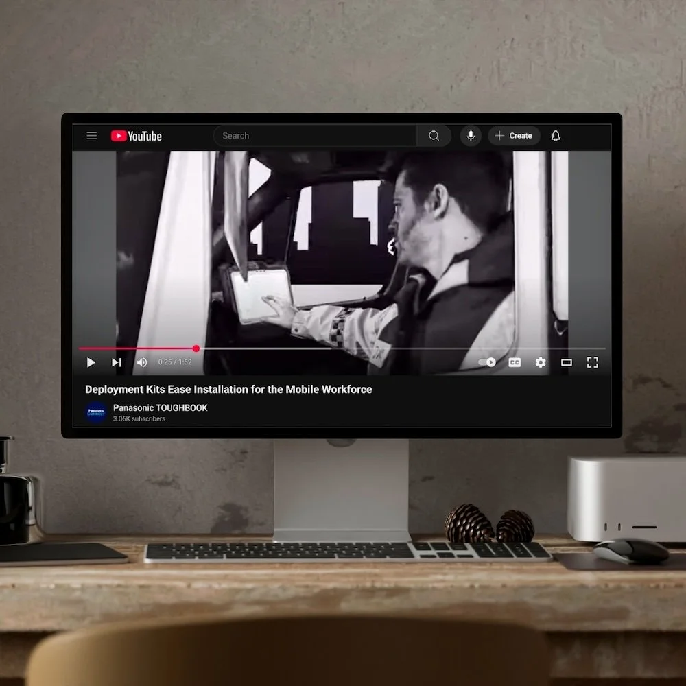 Panasonic “Kitting” Animation — Toughbook field technician scene.