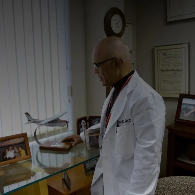 Dr. Nitin Banwar in his medical office — photographed by TechSteps.