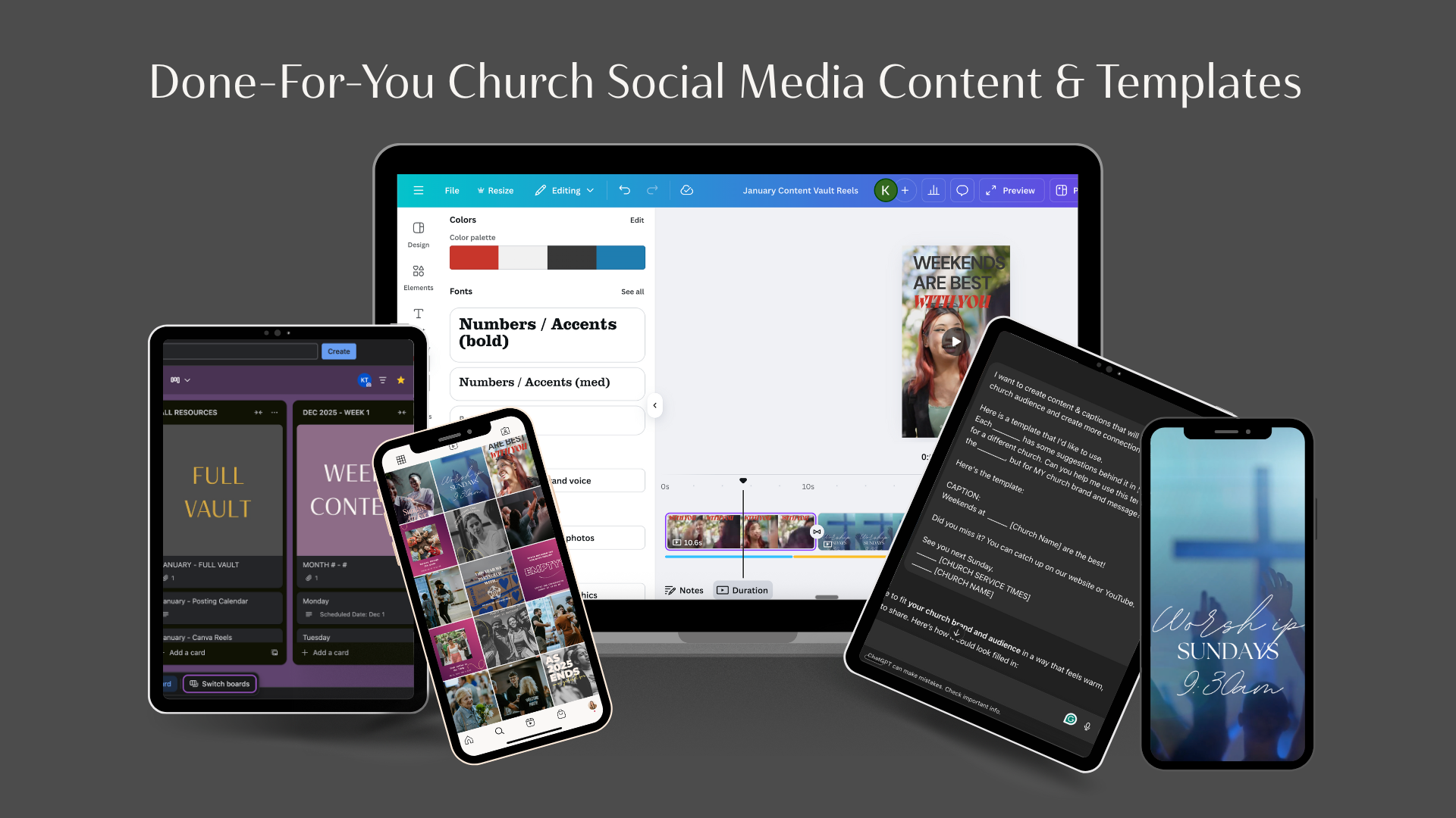 Church Social Media Content Calendar: How to Plan a Month of Posts in 1 Hour