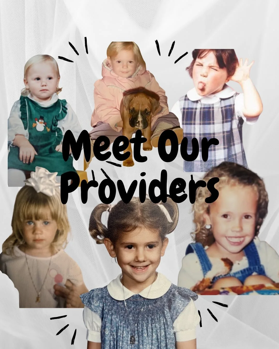 Swipe to see the faces behind the care. ➡️

Before the degrees and the clinical expertise, we were just girls who cared deeply. Today, we are a team of professionals&mdash;Physical Therapy, Chiropractic, Midwifery, and Mental Health&mdash;all under o