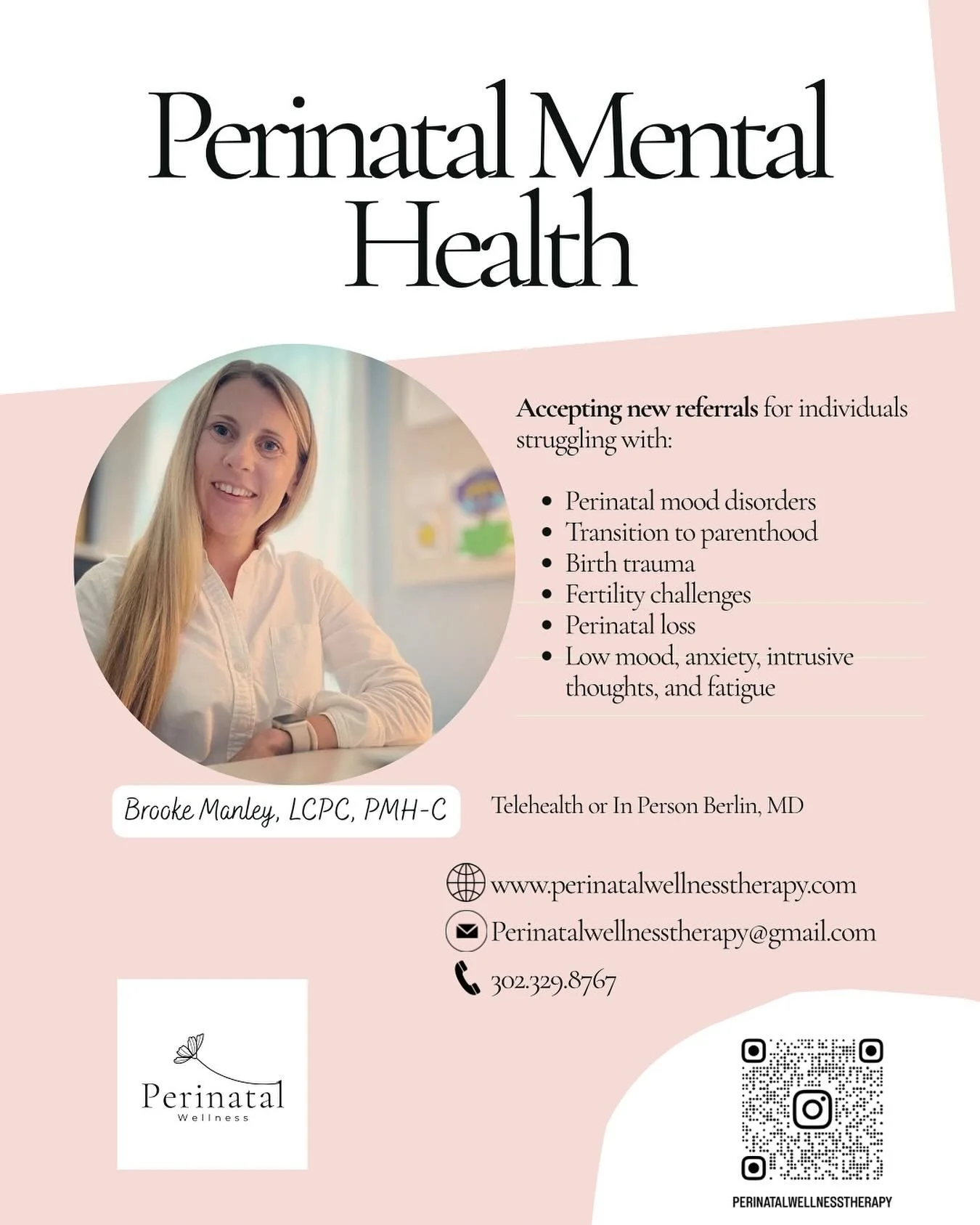 Welcoming new beginnings! 🌱 I&rsquo;m excited to share that I am accepting new referrals for perinatal mental health support. If you&rsquo;re an expectant parent, new parent, or know someone who could benefit from compassionate care during this tran