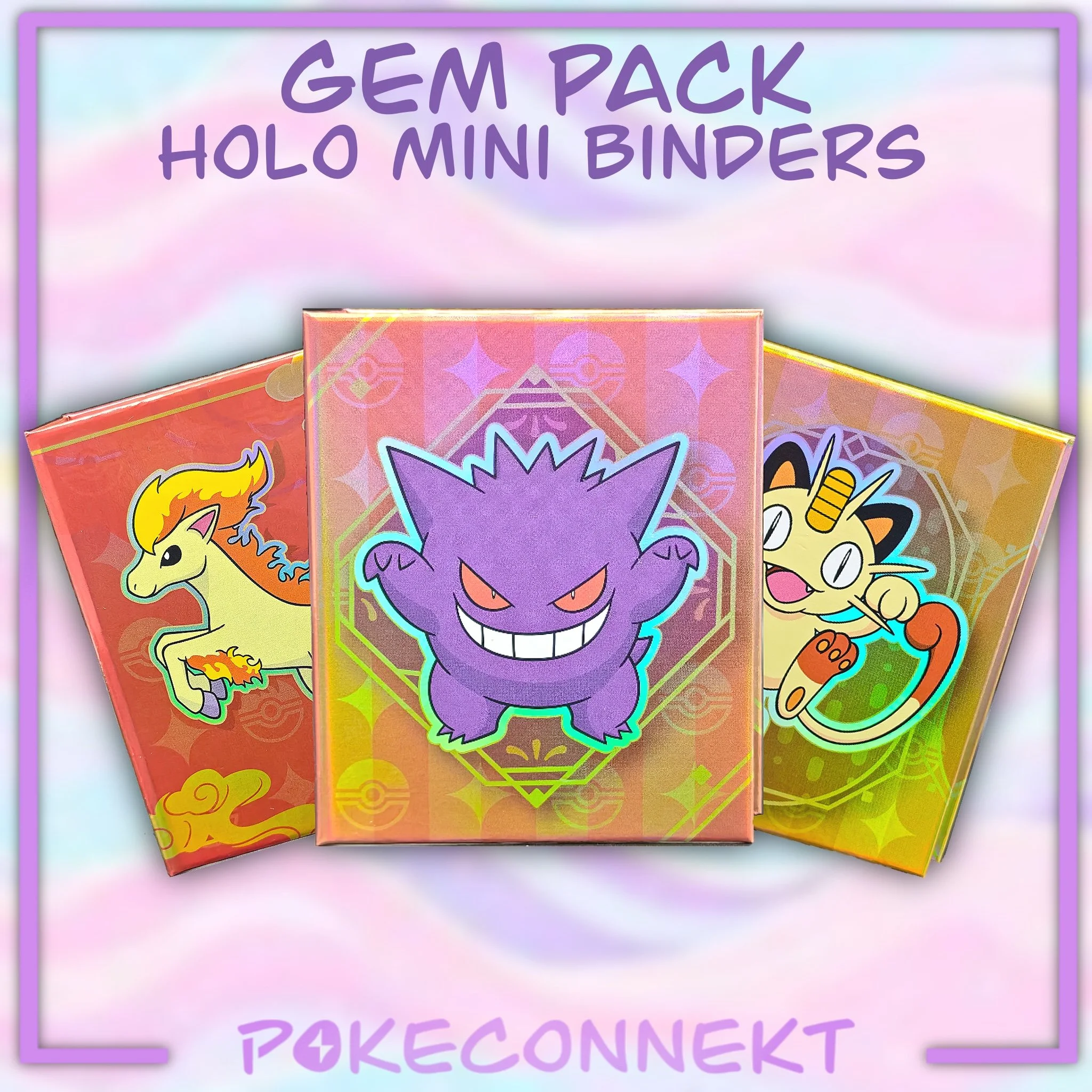 GEM PACK THEMED MINI HOLOGRAPHIC BINDERS