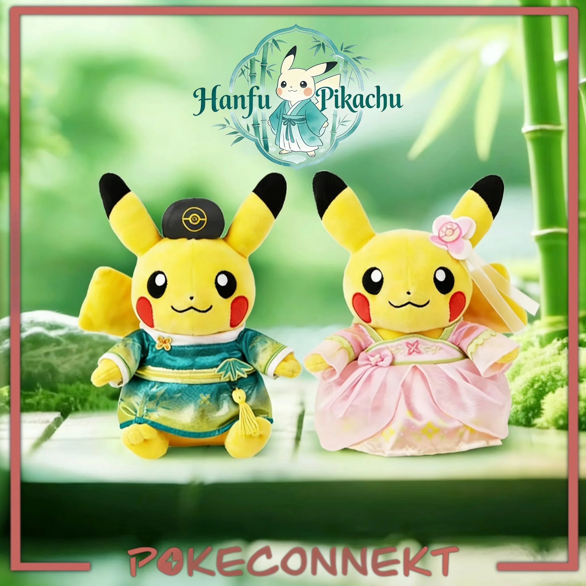 Breeze & Blossom (Hanfu-style) Pikachu Plush Simplified Chinese Pokemon