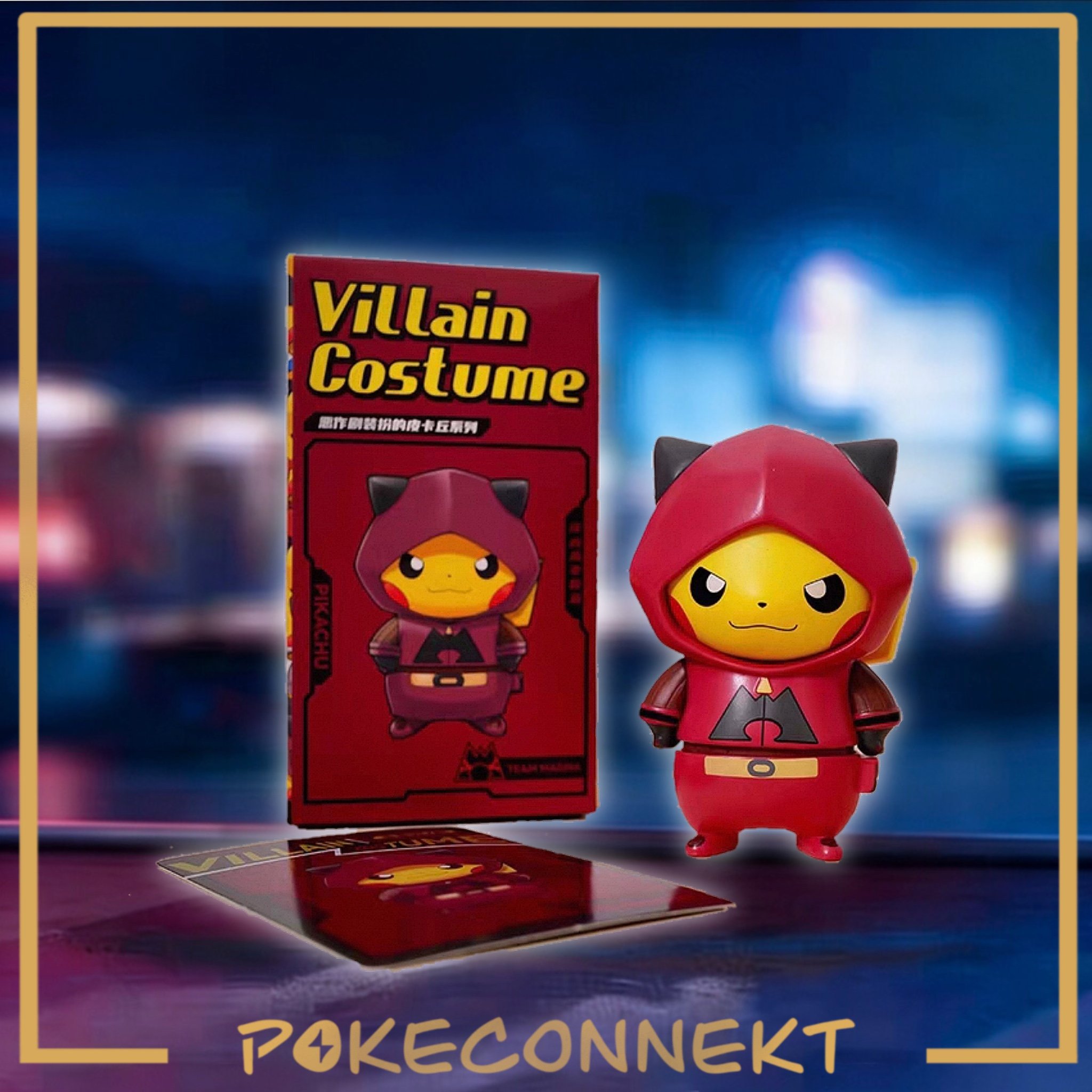 PIKACHU VILLAIN COSTUME FIGURES S-Chinese Pokemon