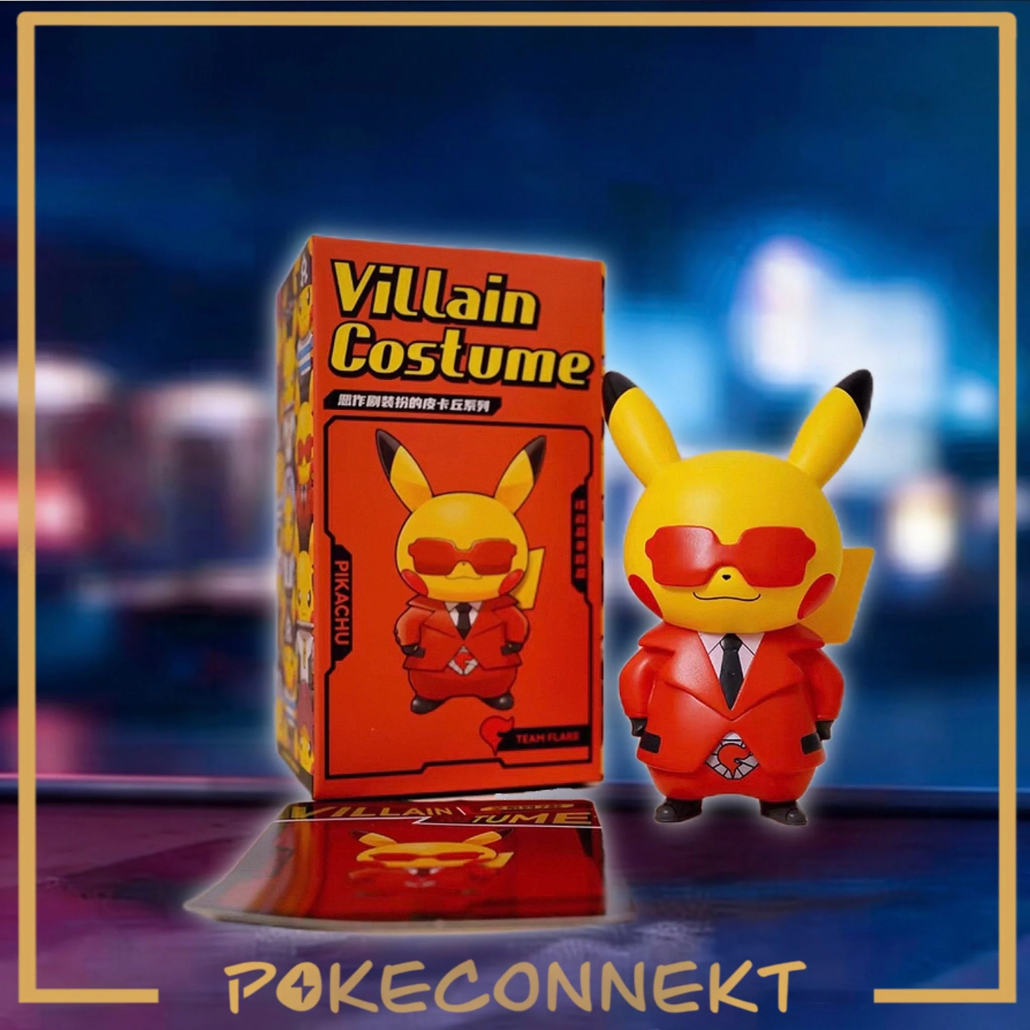 PIKACHU VILLAIN COSTUME FIGURES S-Chinese Pokemon