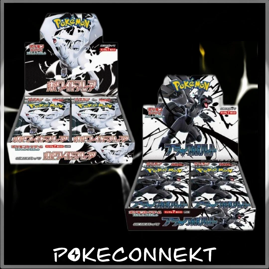 Japanese Black Bolt - White Flare Booster Box Set SV11B & SV11W