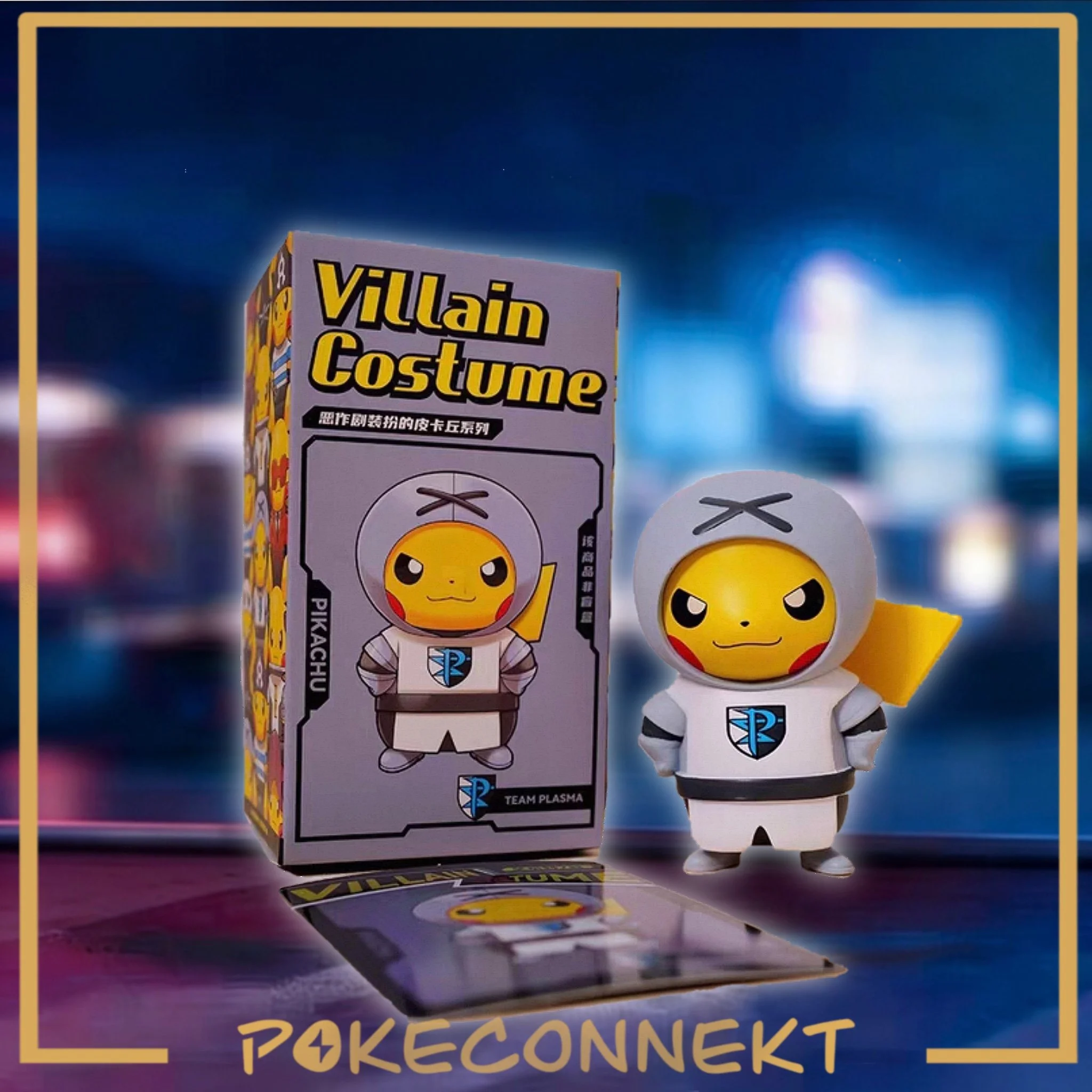 PIKACHU VILLAIN COSTUME FIGURES S-Chinese Pokemon