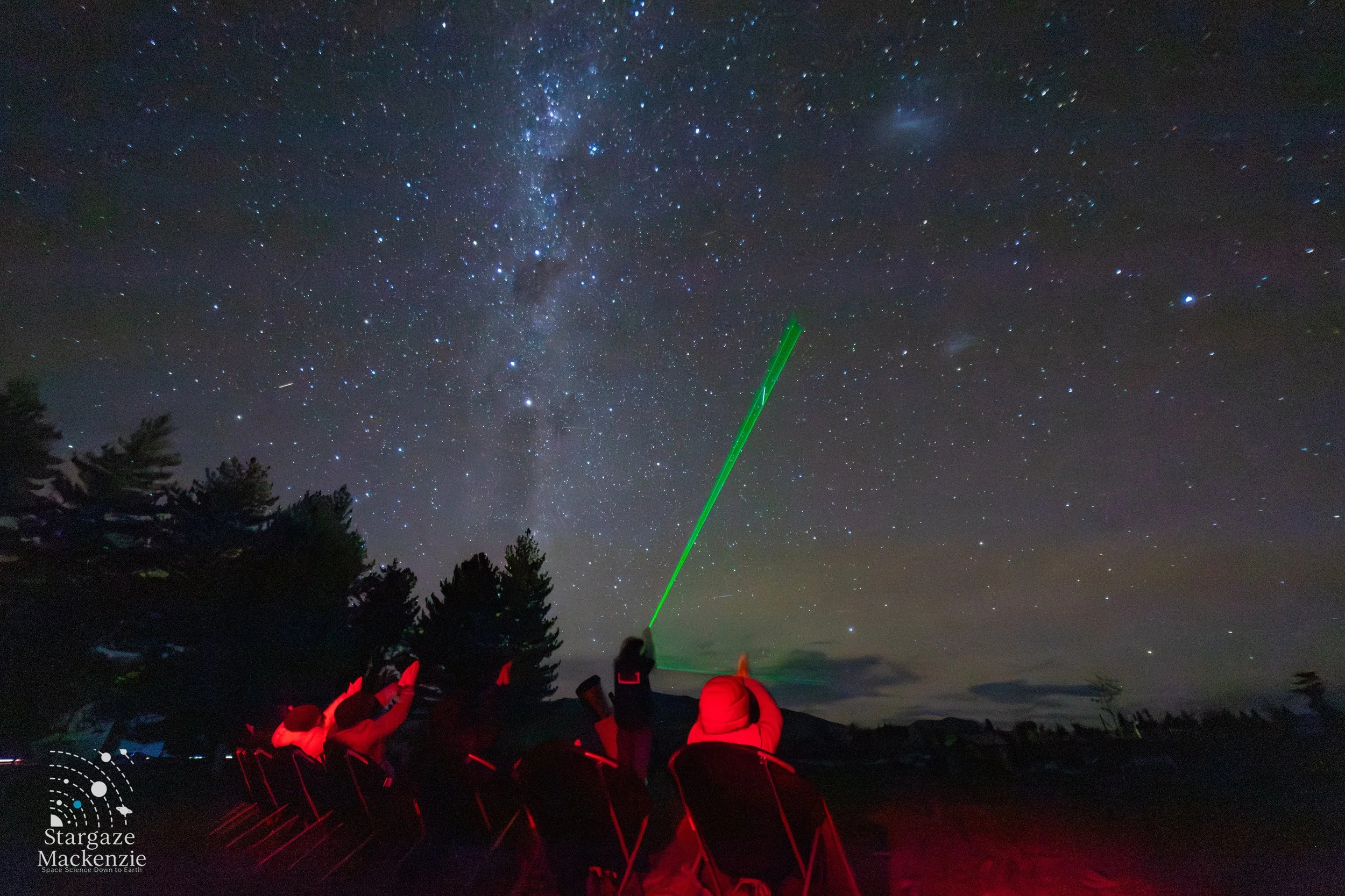 stars laser pointer tour