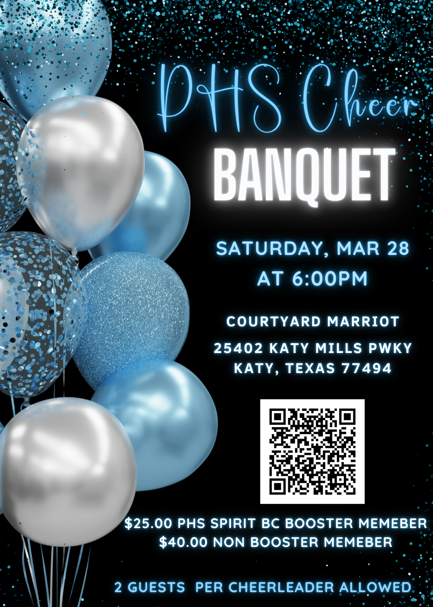 PHS CHEER BANQUET- NON BOOSTER CLUB MEMEBER