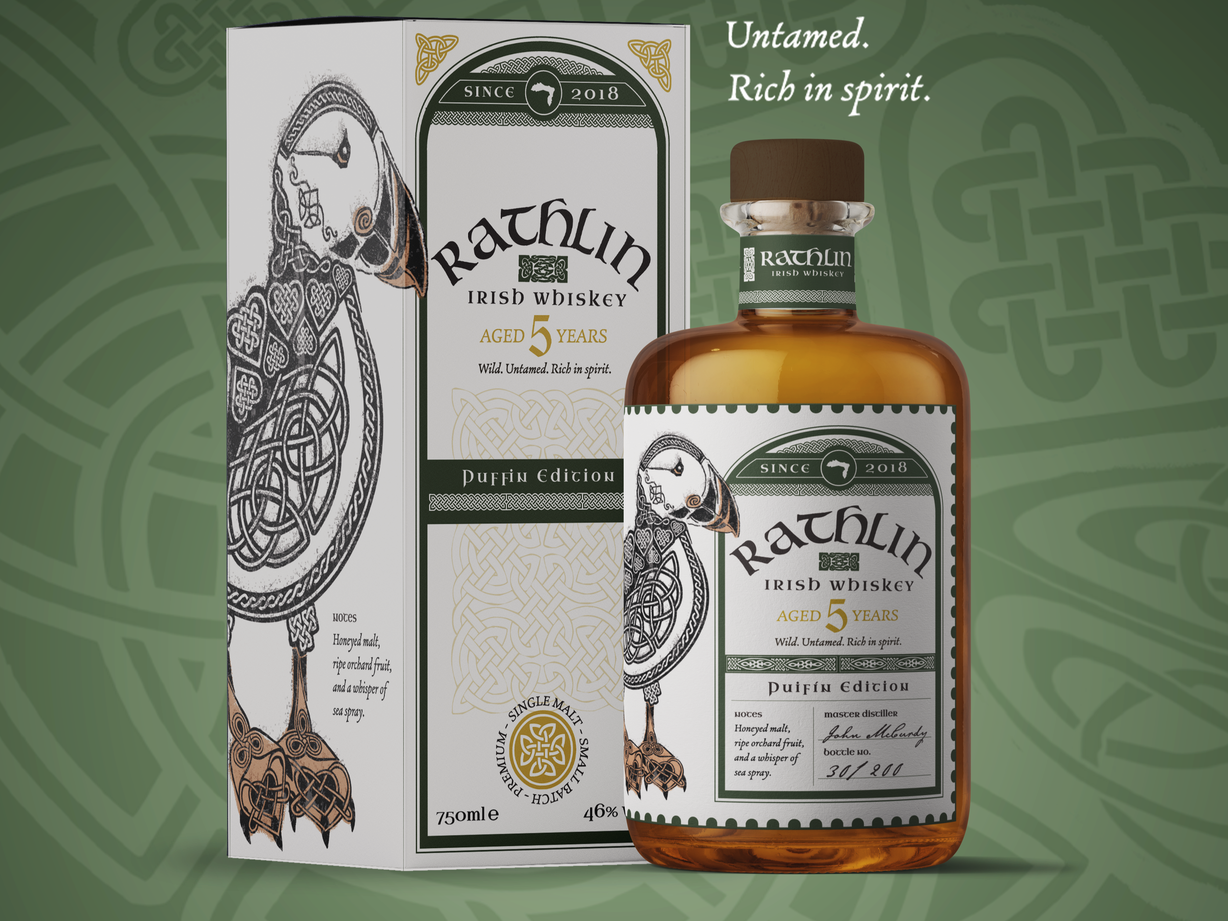 Rathlin Island - Irish Whiskey Branding