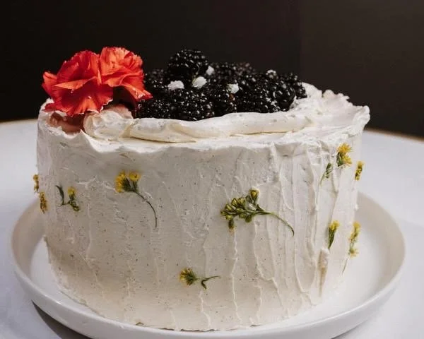 vanilla bean cake + vanilla mousse filling + chantilly cream