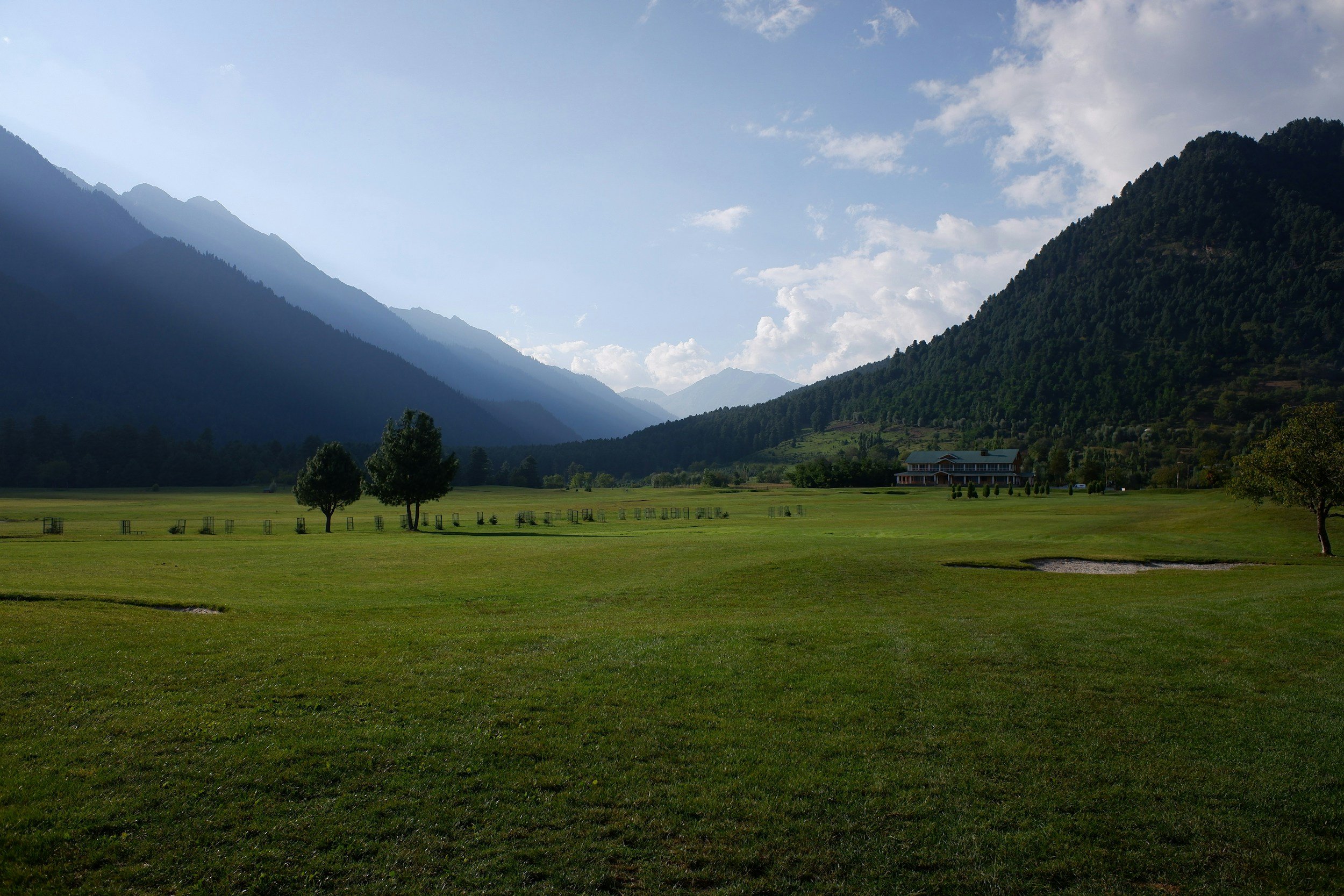 Snow-capped mountains and valleys of Kashmir
