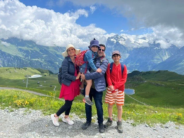 Saima Geelani with her family