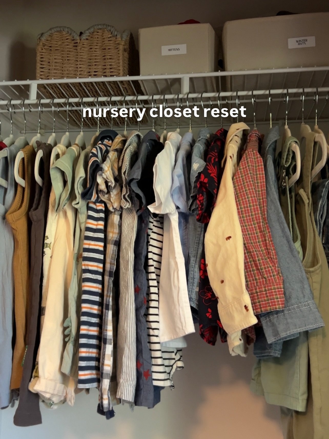 before + after: nursery edition 🤍 we decluttered a ton, made everyday items easier to access, and created a simple seasonal rotation system 

#professionalorganizer #declutter #nurseryinspo #closetorganization #organizedhome