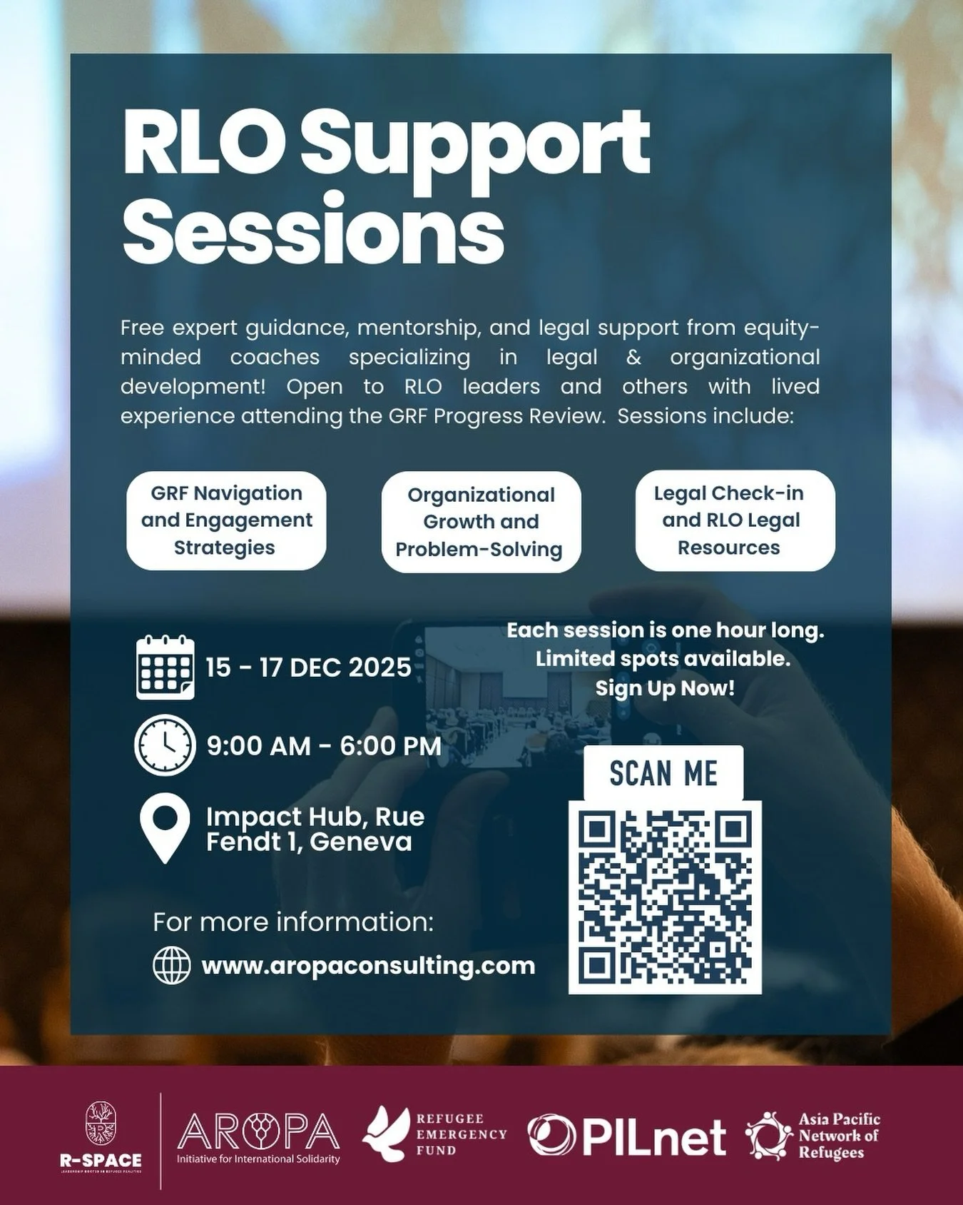 Less than two weeks left! The 2025 Progress Review could be full of opportunities for Refugee-Led Organizations (RLOs), from showcasing your work to building alliances and and unlocking new funding. 

To help you make the most of your time in Geneva,
