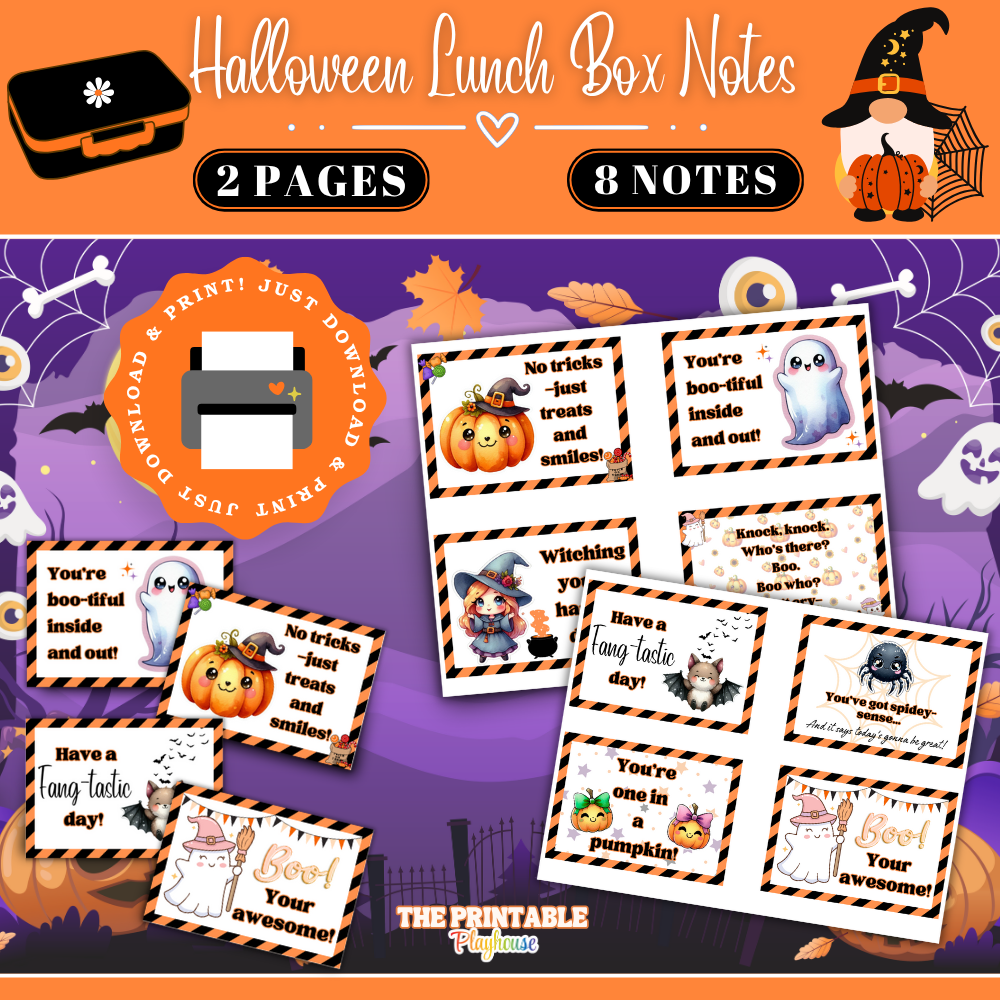 Halloween Lunchbox Notes