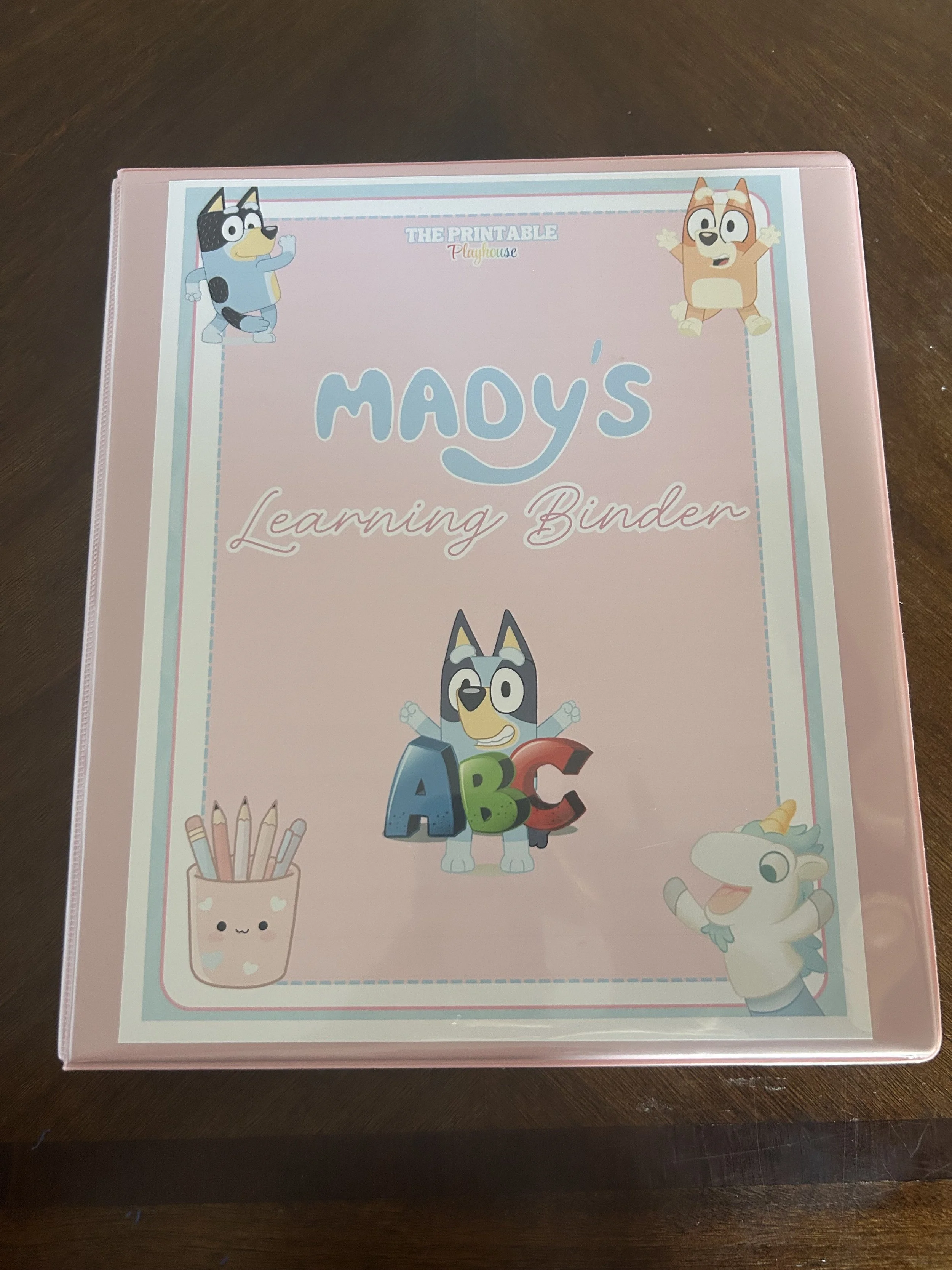 Personalized Learning Binder | Reusable Toddler & Preschool Activity Binder