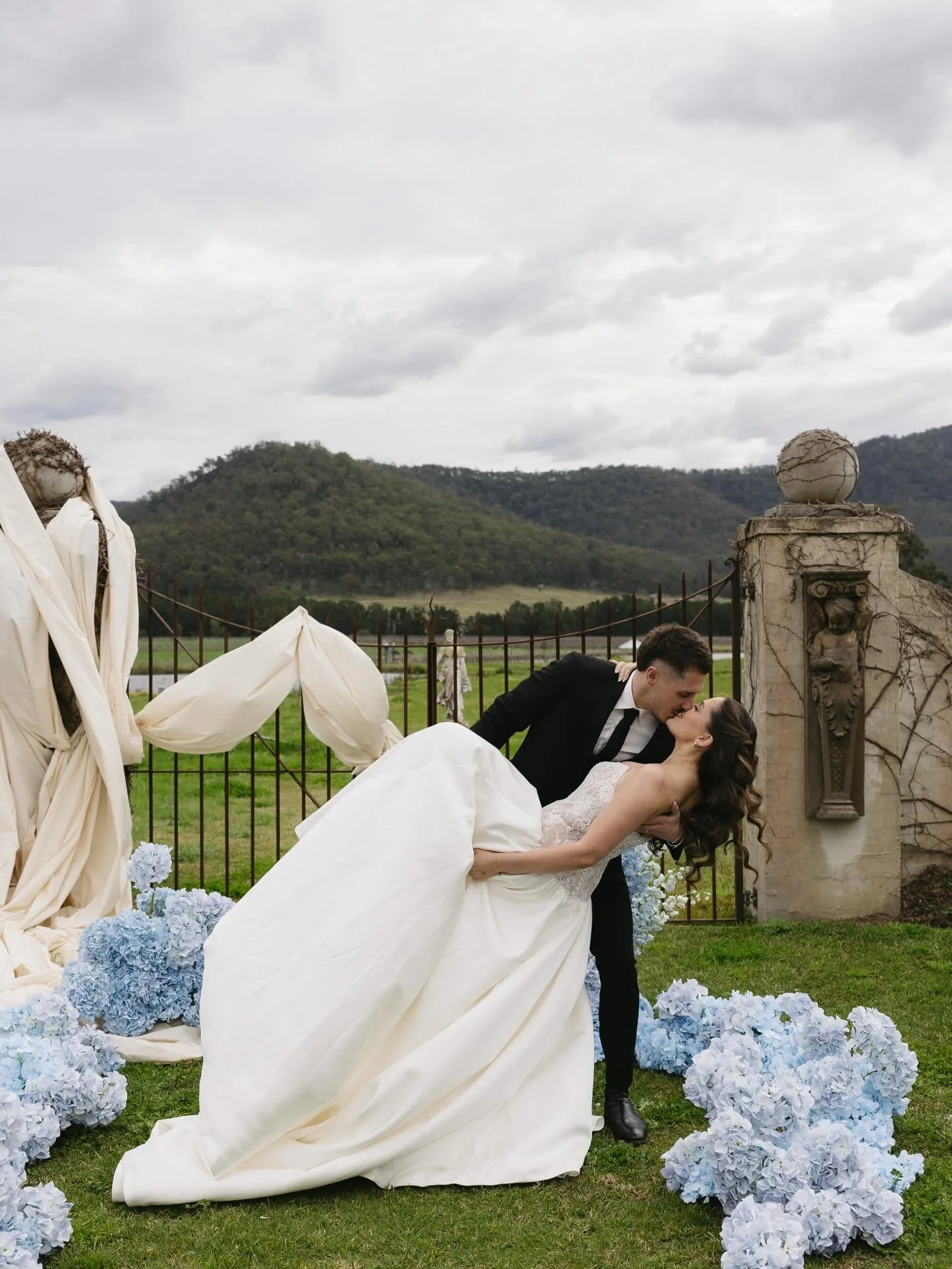 This is what happens when a moodboard truly comes to life. 
For our Krinklewood Something Blue ceremony, every detail began with a clear creative direction. Draping designed for depth and movement. Sculptural florals were chosen for shape and impact.