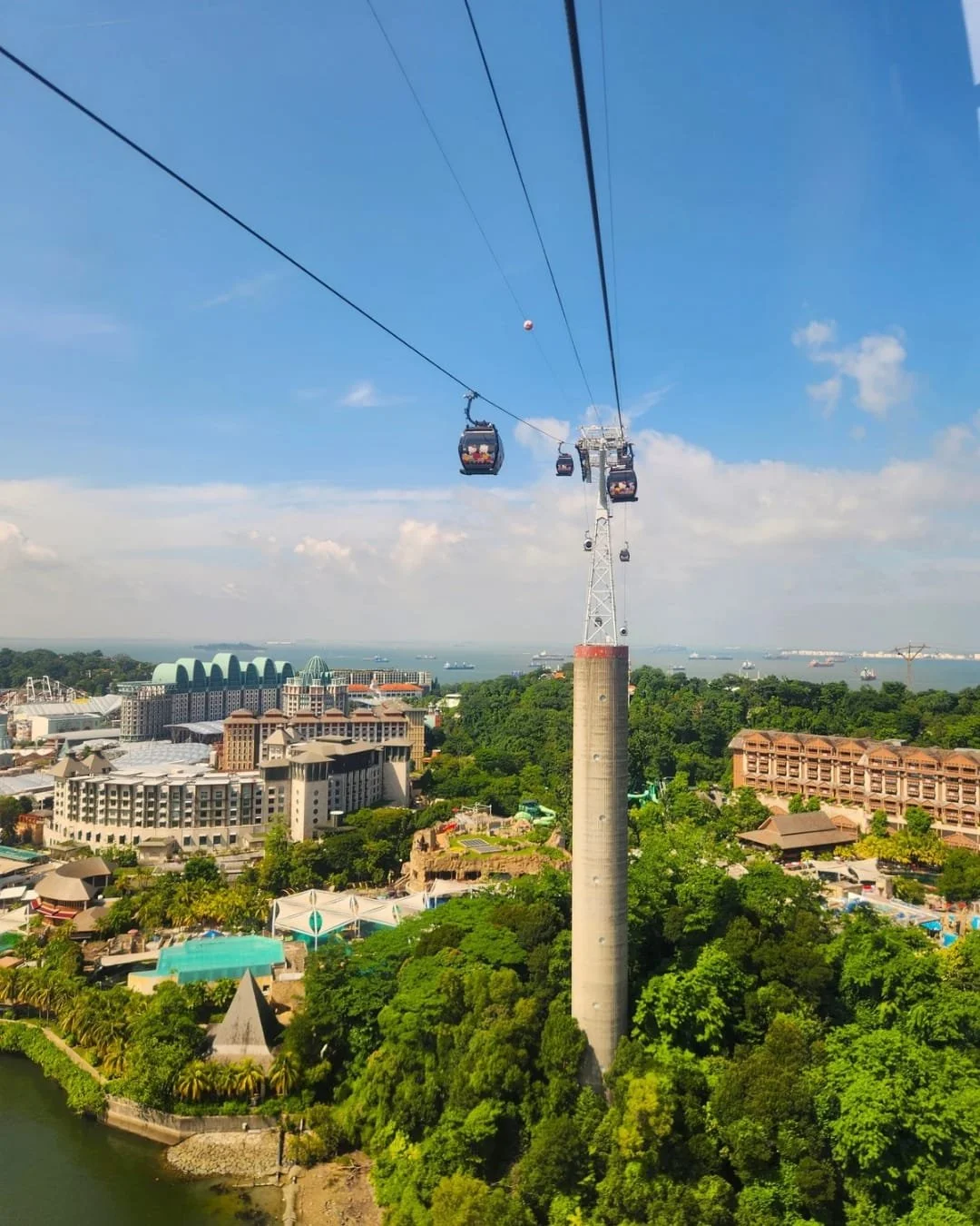 Polski przewodnik Singapur. Kolejka linowa na Sentose.. Singapur po polsku.
