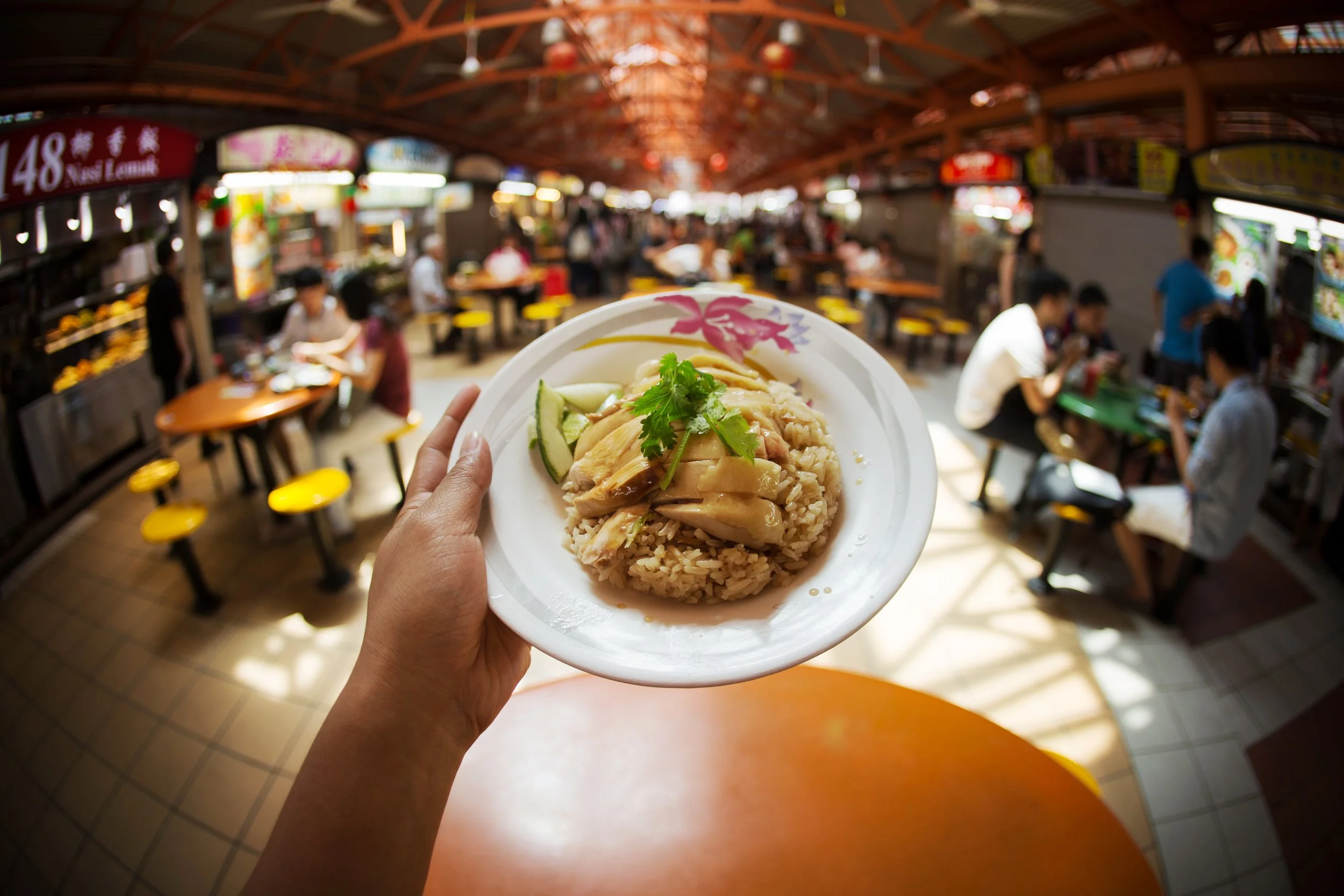 Atrakcje Singapuru: Chinatown, chicken rice, Singapur.