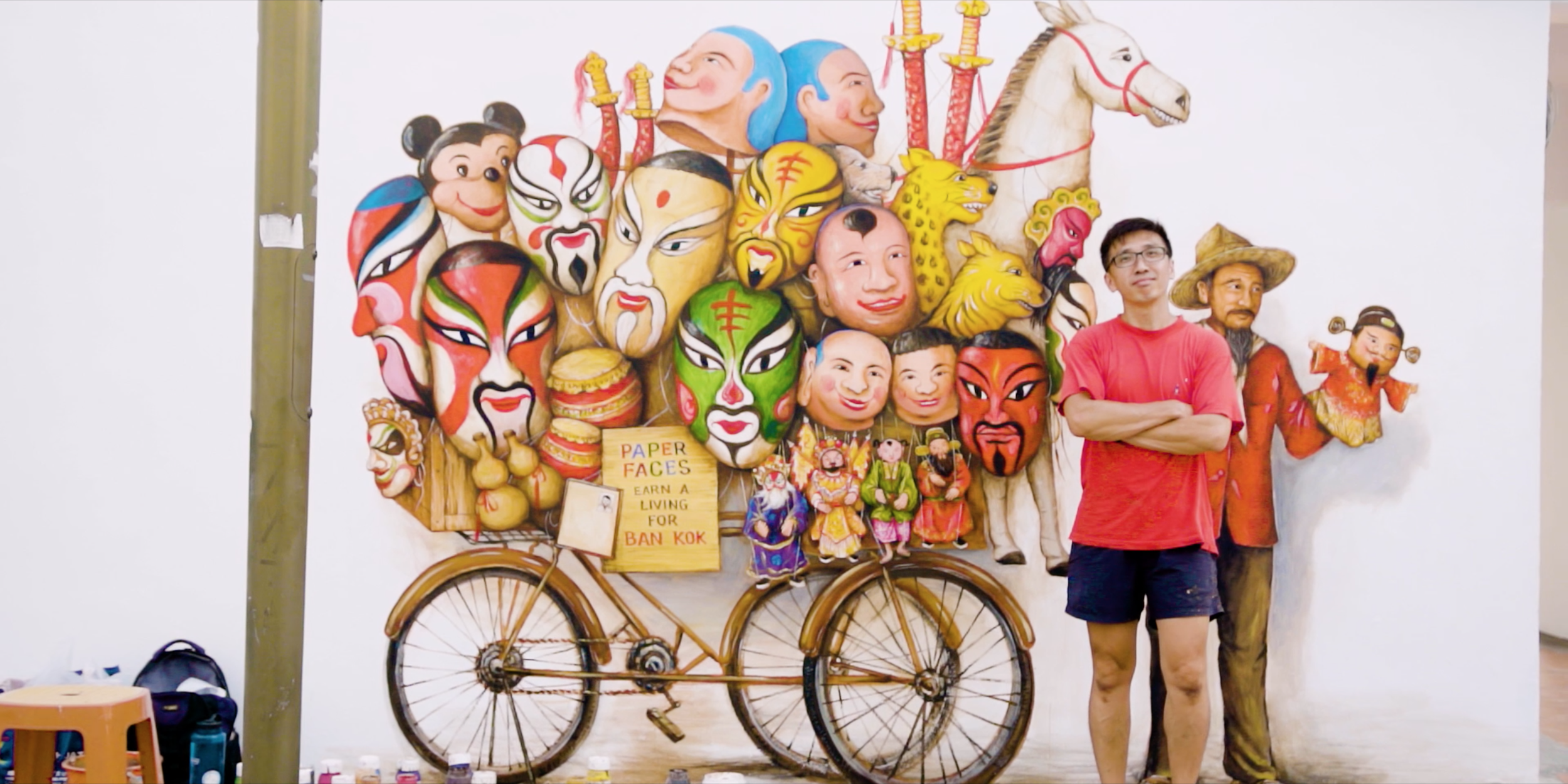 Atrakcje Singapuru: Chinatown, Murale, Singapur.