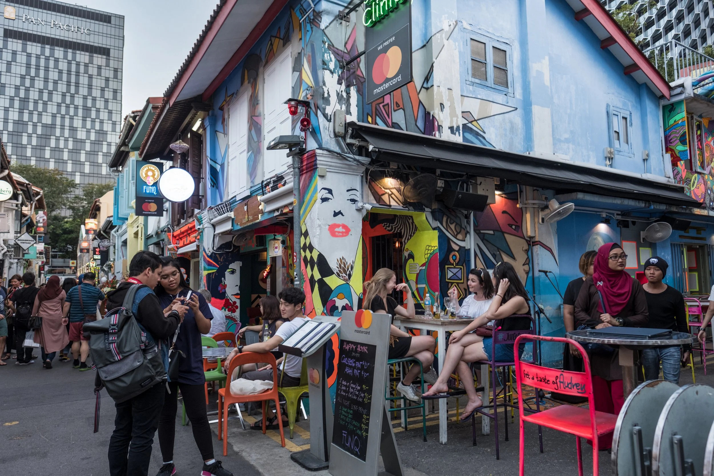 Atrakcje Singapuru: Chinatown, Kampong Glam, Haji Lane, Singapur.