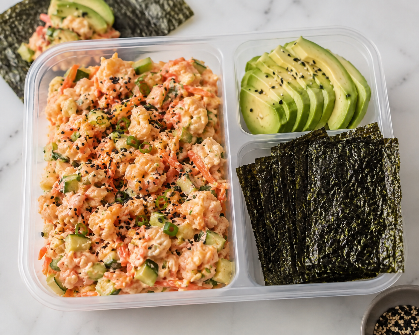 Shrimp Sushi Seaweed Bites