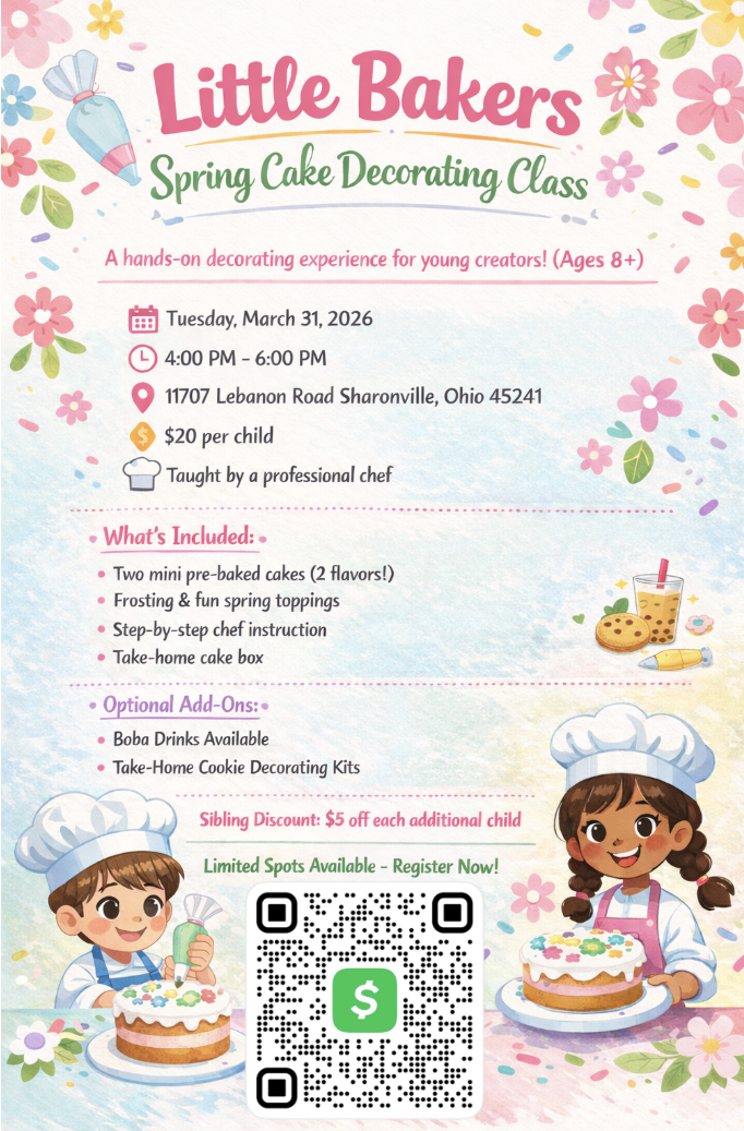 Little Bakers: Spring Cake Decorating Class